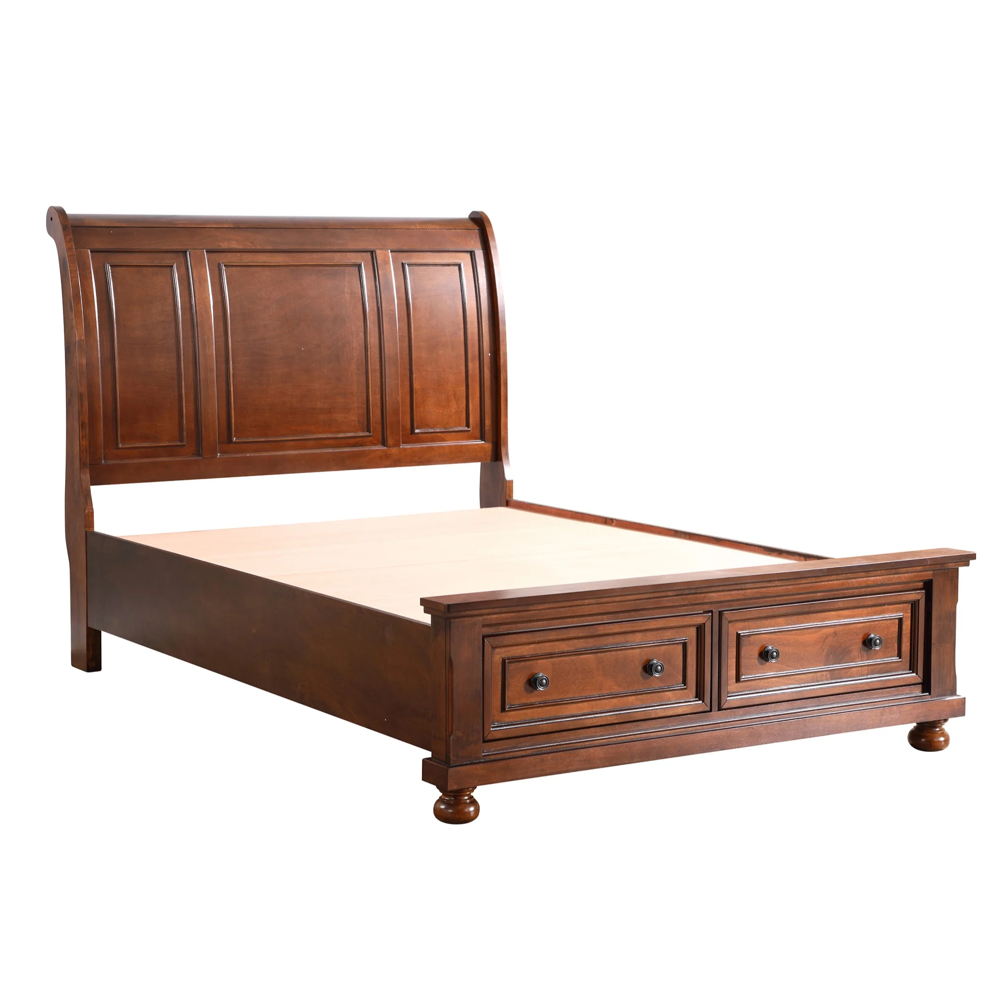 Passion Furniture Meade Cherry Full Panel Beds PF-G8900A-FB