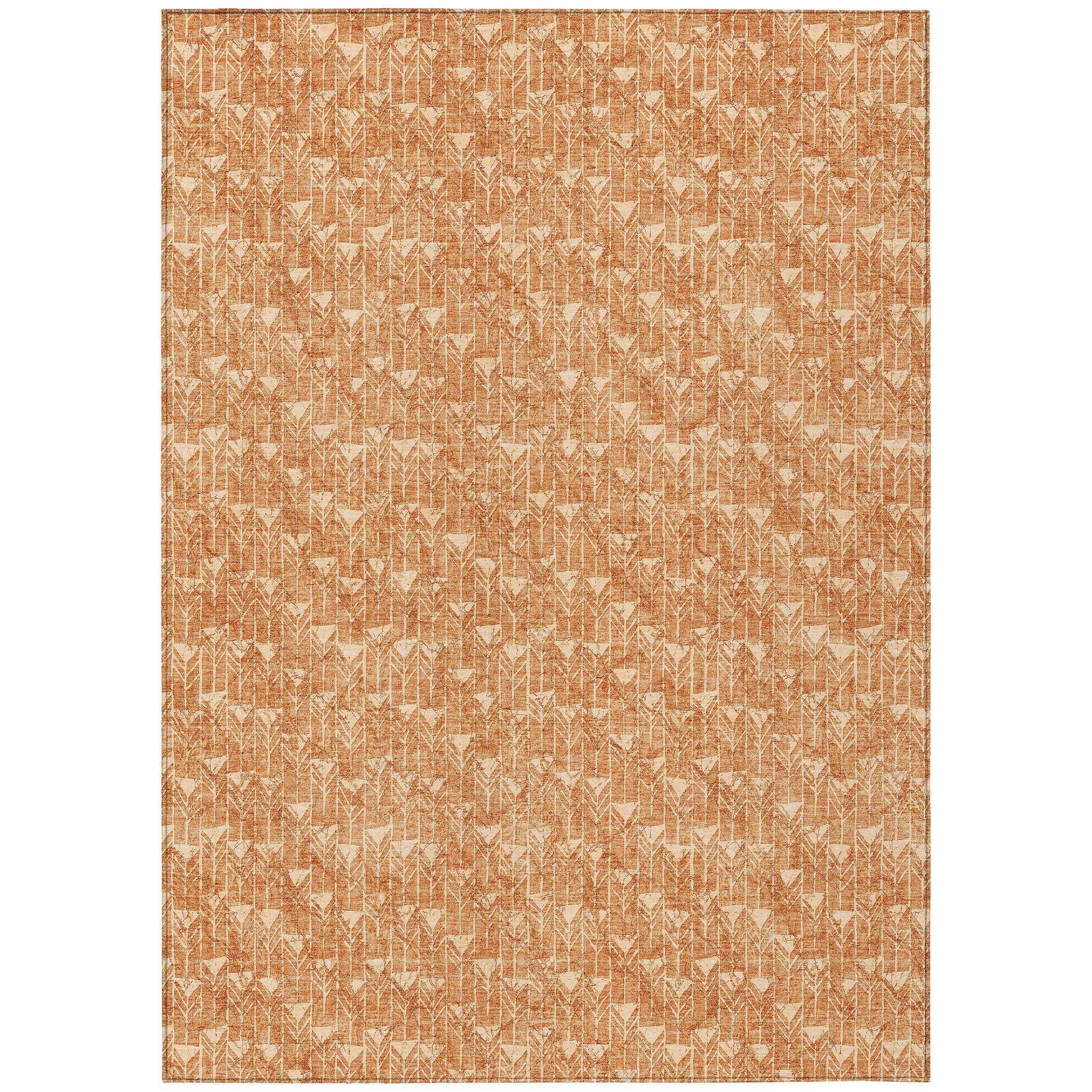 Addison Rugs Chantille ACN514 Salmon 8' x 10' Indoor Outdoor Area Rug, Easy Clean, Machine Washable, Non Shedding, Bedroom, Living Room, Dining Room, Kitchen, Patio Rug