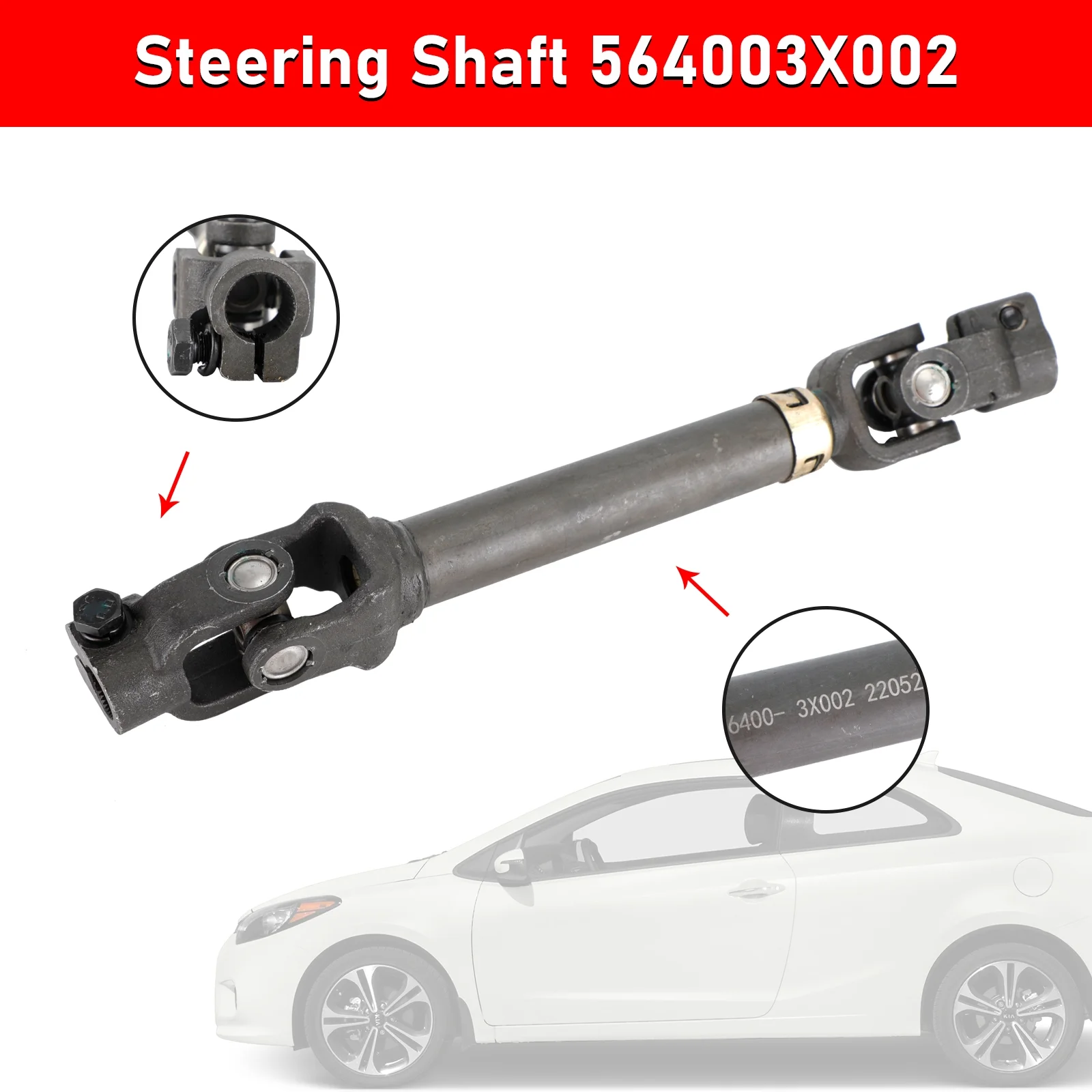 Mad Hornets Intermediate Steering Shaft 564003X002 For Hyundai Elantra 2013 2014 2015