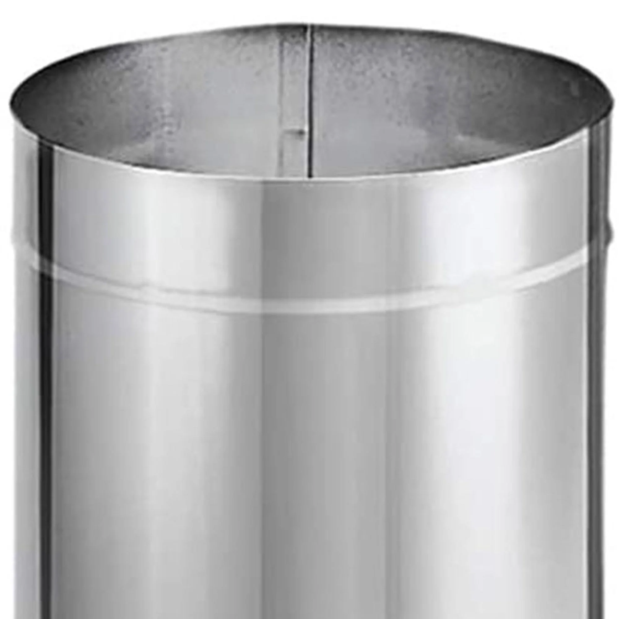 M&G DuraVent 115028 8 x 48 in. DuraBlack Stove Pipe Single Wall - Stainless Steel