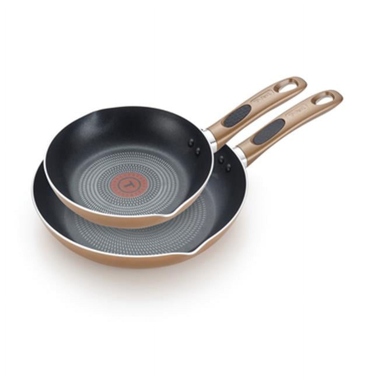 T-Fal B036S264 Excite 8 & 10.25 in. Non-stick Fry Pan Set, Bronze