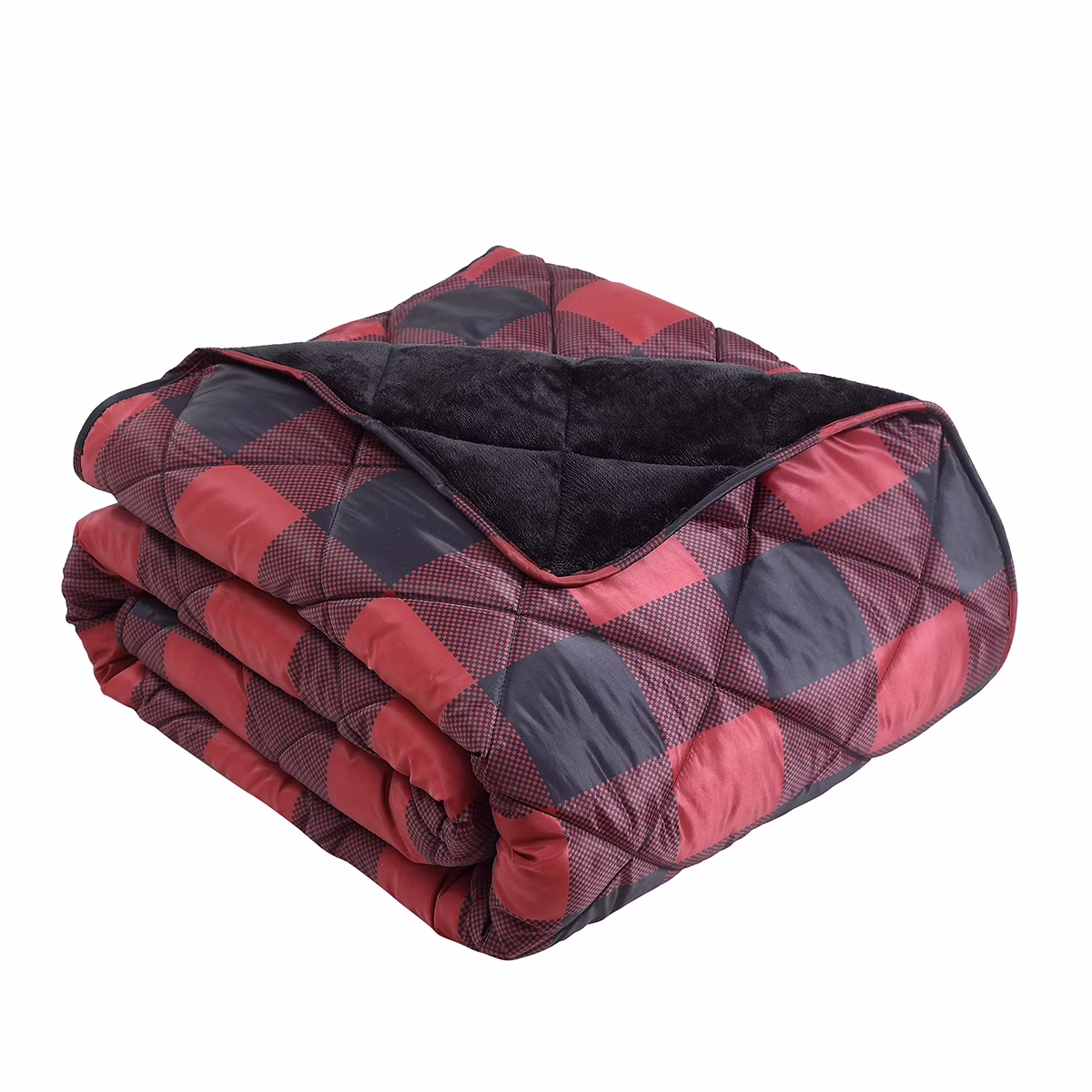 Coleman Outdoor and Indoor Red and Black Blanket for All Age, Cozy, Warm, Water Repellent, Eazy Care