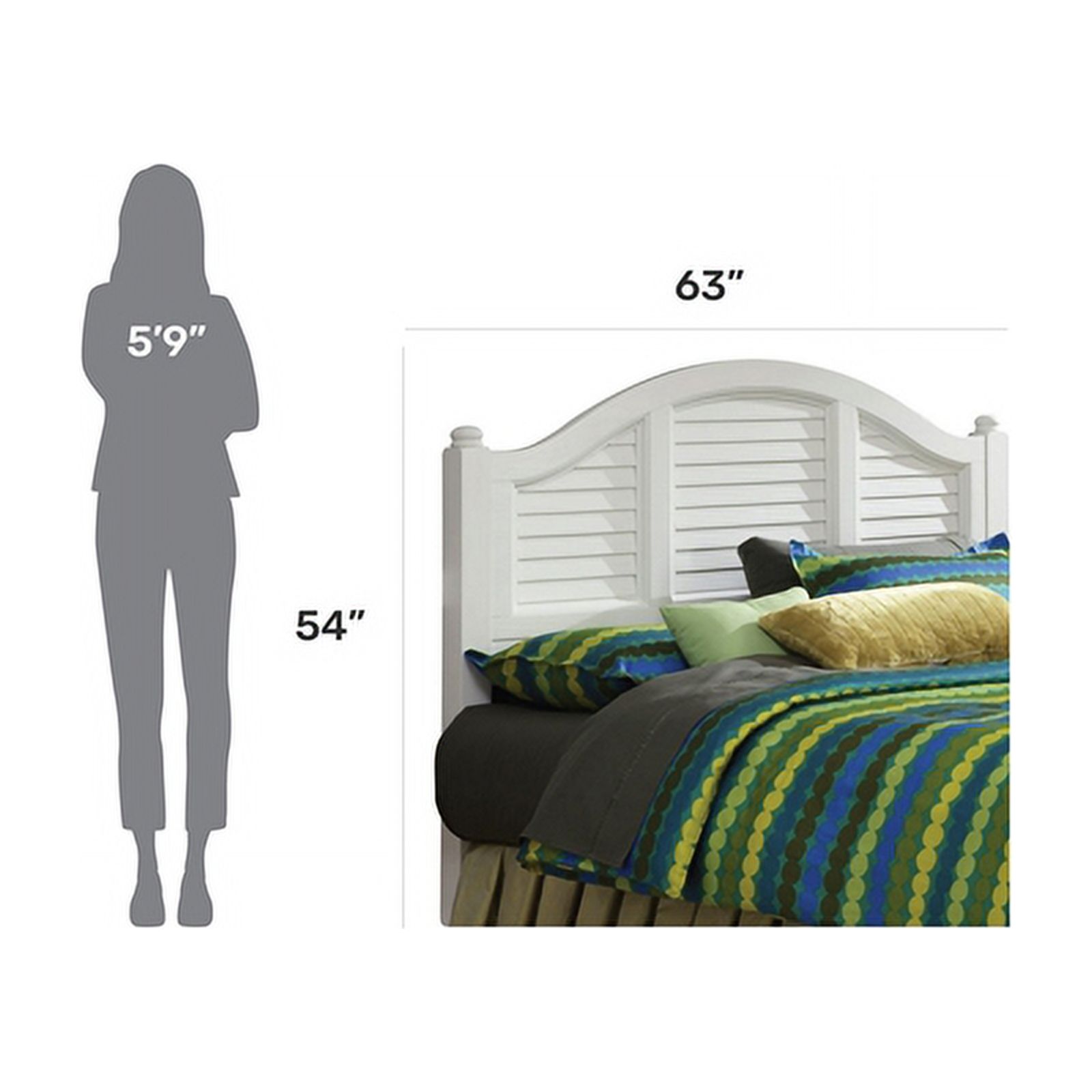 Home Square 3-Piece Set with Queen Headboard and Nightstand & Dresser