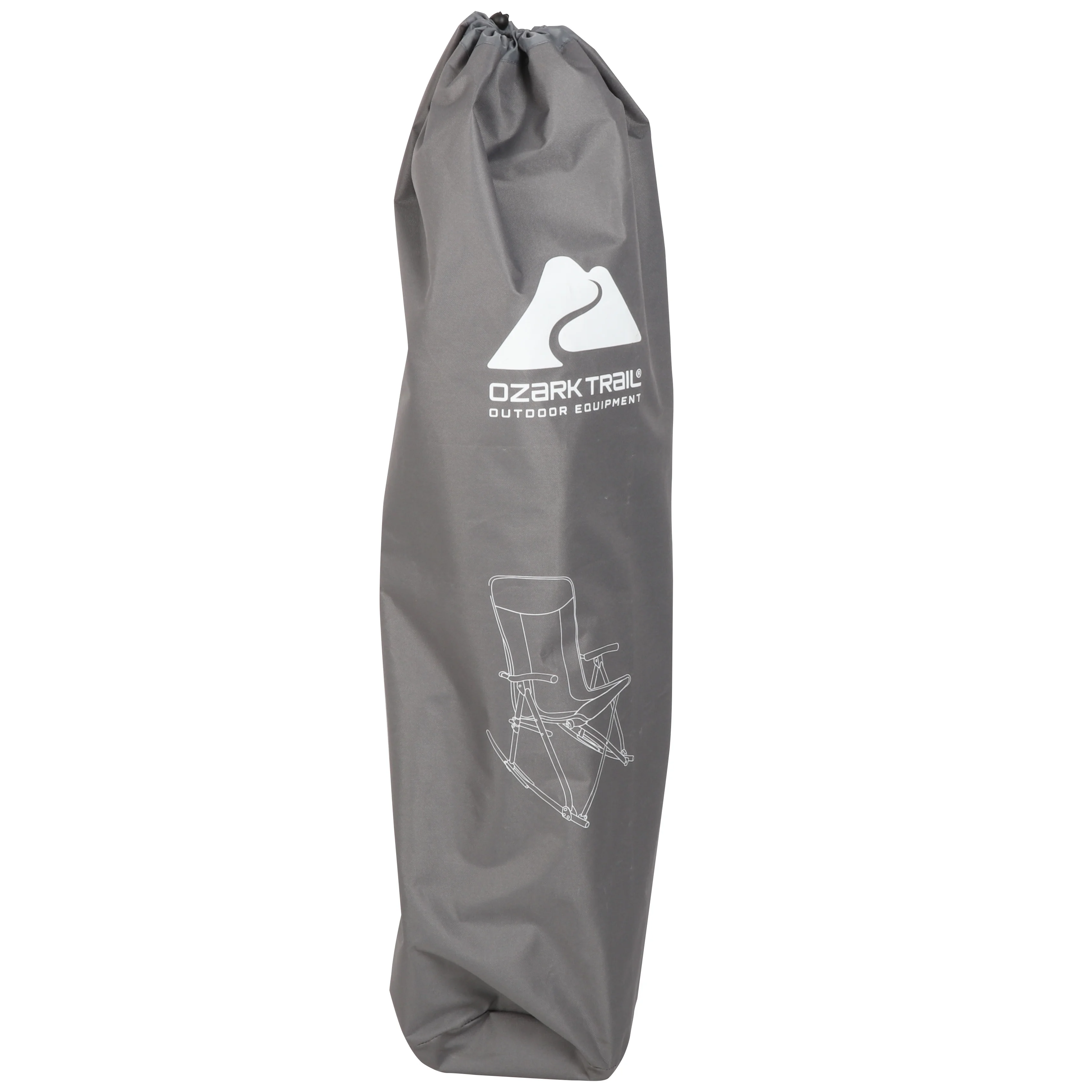 Ozark Trail Camping Rocking Chair, Red, 19lbs