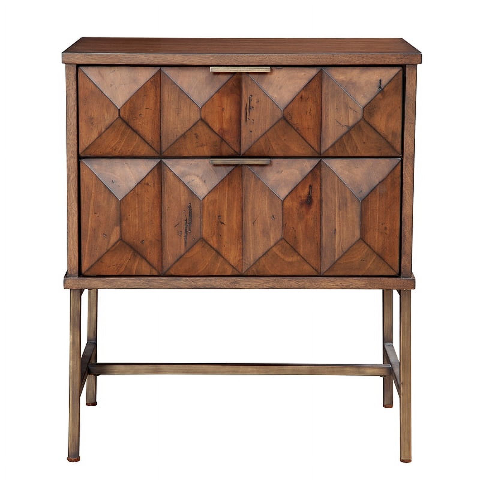 Home Square 2-Piece Set with Trig Standard King Headboard & 2 Drawer Nightstand