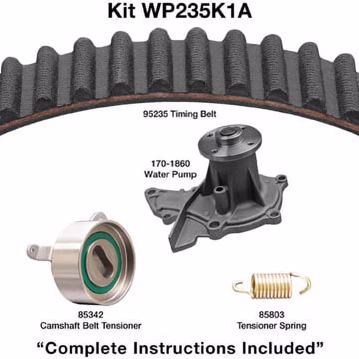 Dayco WP235K1A - Engine Timing Belt Kit with Water Pump Fits select: 1993-1997 TOYOTA COROLLA, 1994-1997 TOYOTA CELICA