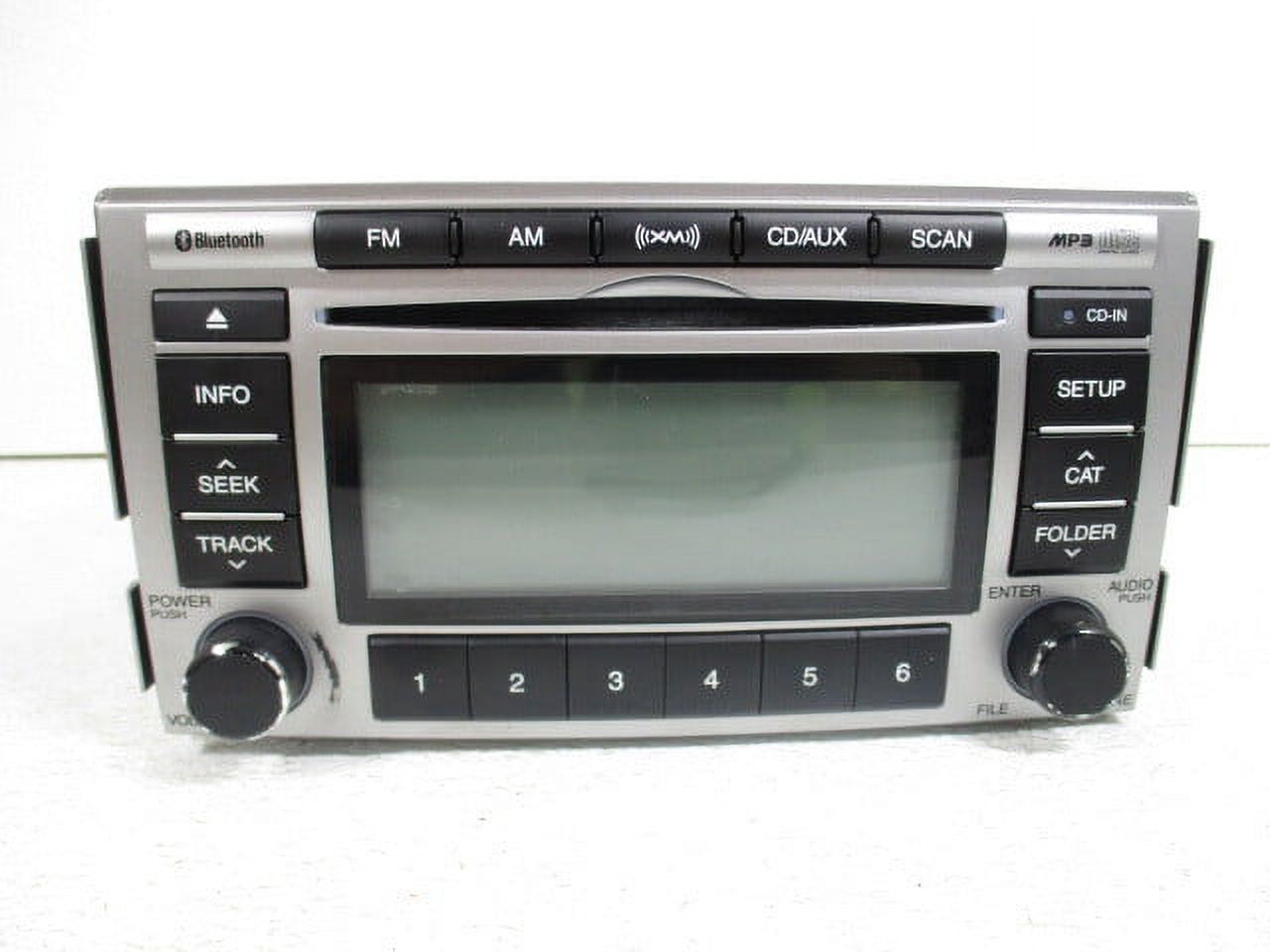 Pre-Owned 10 11 12 Hyundai Santa Fe MP3 CD Bluetooth Satellite Radio Receiver OEM LKQ (Good)
