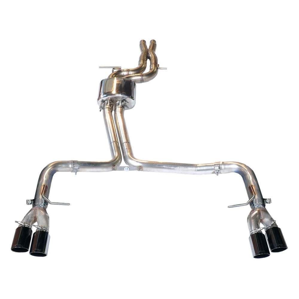 AWE Tuning Audi B8 / B8.5 S4 3.0T Track Edition Exhaust - Chrome Silver Tips (90mm) - 3020-42020