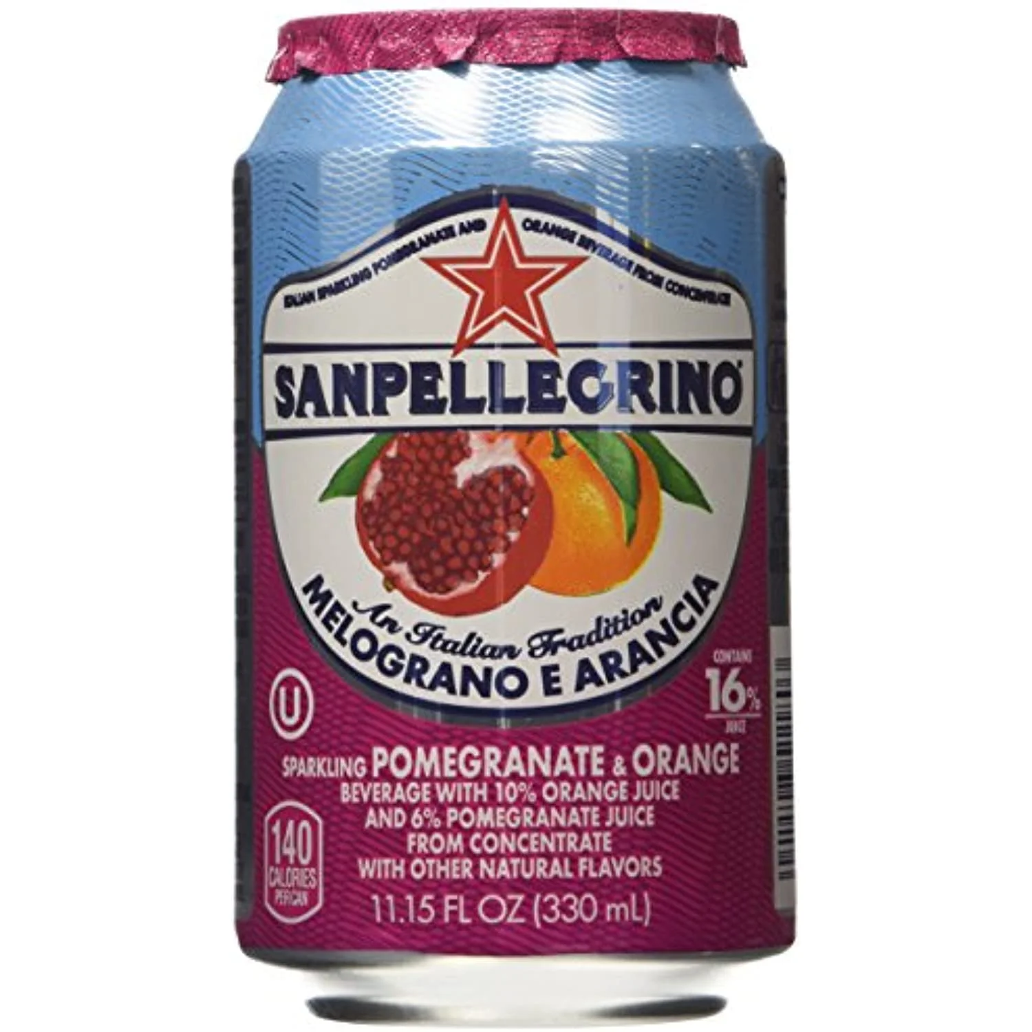 San Pellegrino Melograno E Arancia (Pomegranate & Orange) 11.15 Fl Oz 12 Pack