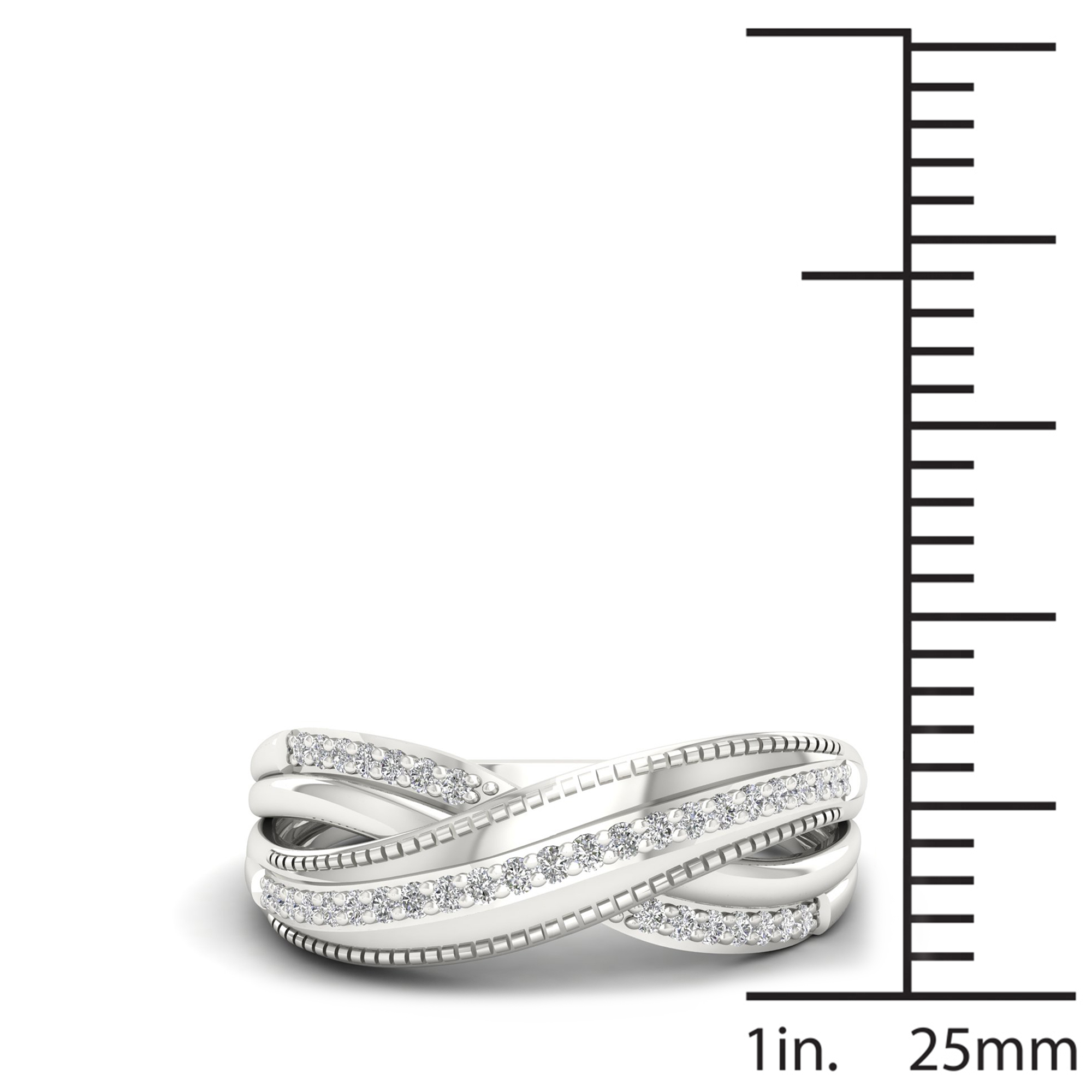 1/10Ct TDW Diamond S925 Sterling Silver Fashion Ring