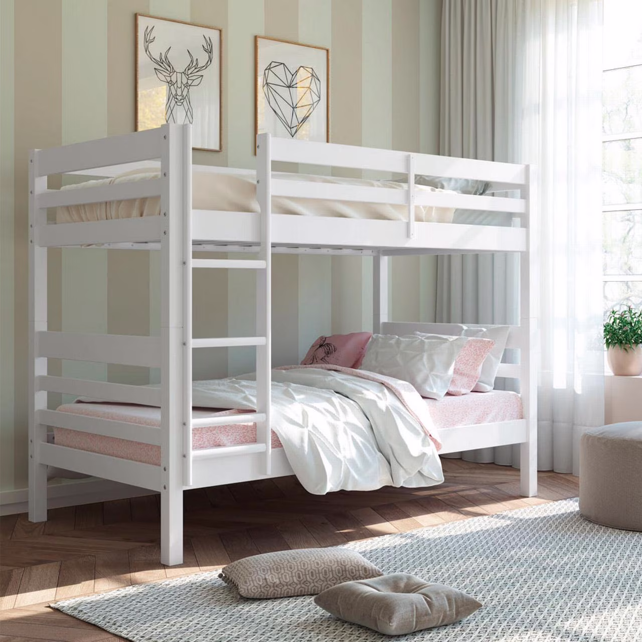 Harriet Twin Twin Bunkbed - White