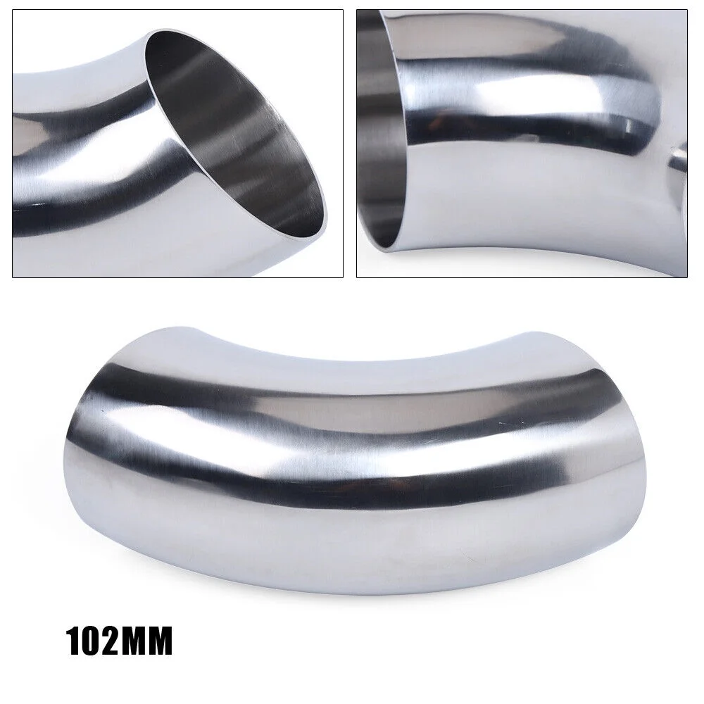 Mandrel Bend Elbow 304 Stainless Steel Bend Exhaust Pipe Tube OD 4'' 90 Degree