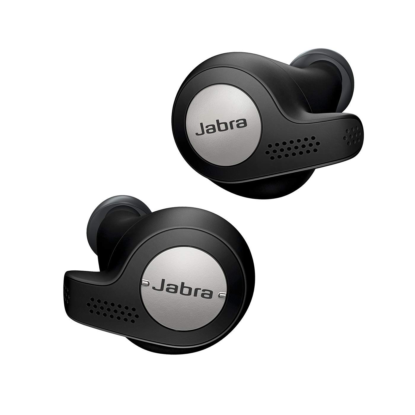 Restored Jabra Elite Active 65t Earbuds – True Wireless Earbuds with Charging Case, Bluetooth Earbuds with a Secure Fit and Superior Sound, Long Battery Life and More (Titanium Black) (Refurbished)