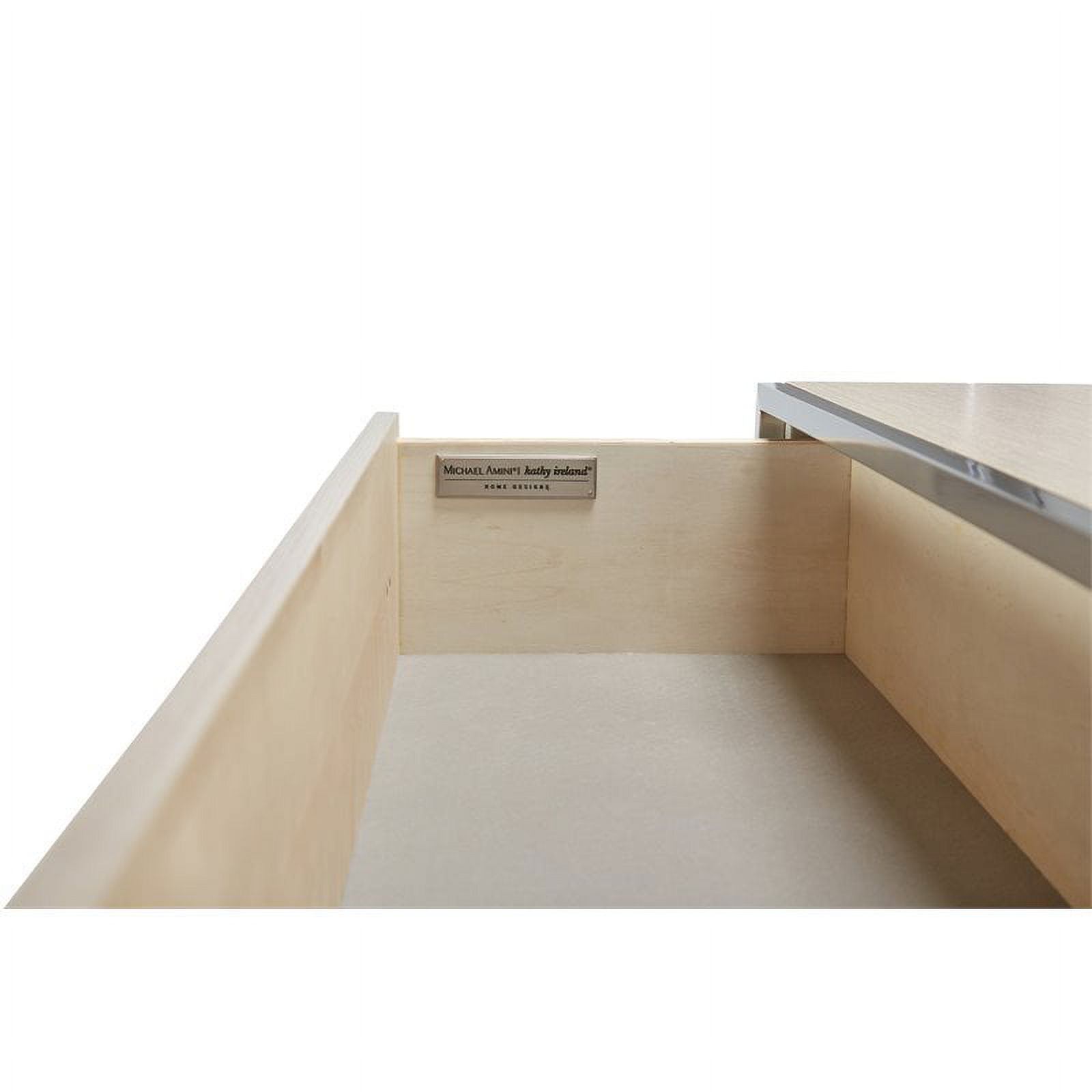 Michael Amini Silverlake Village 6-Drawer Wood & Metal Chest in Washed Oak