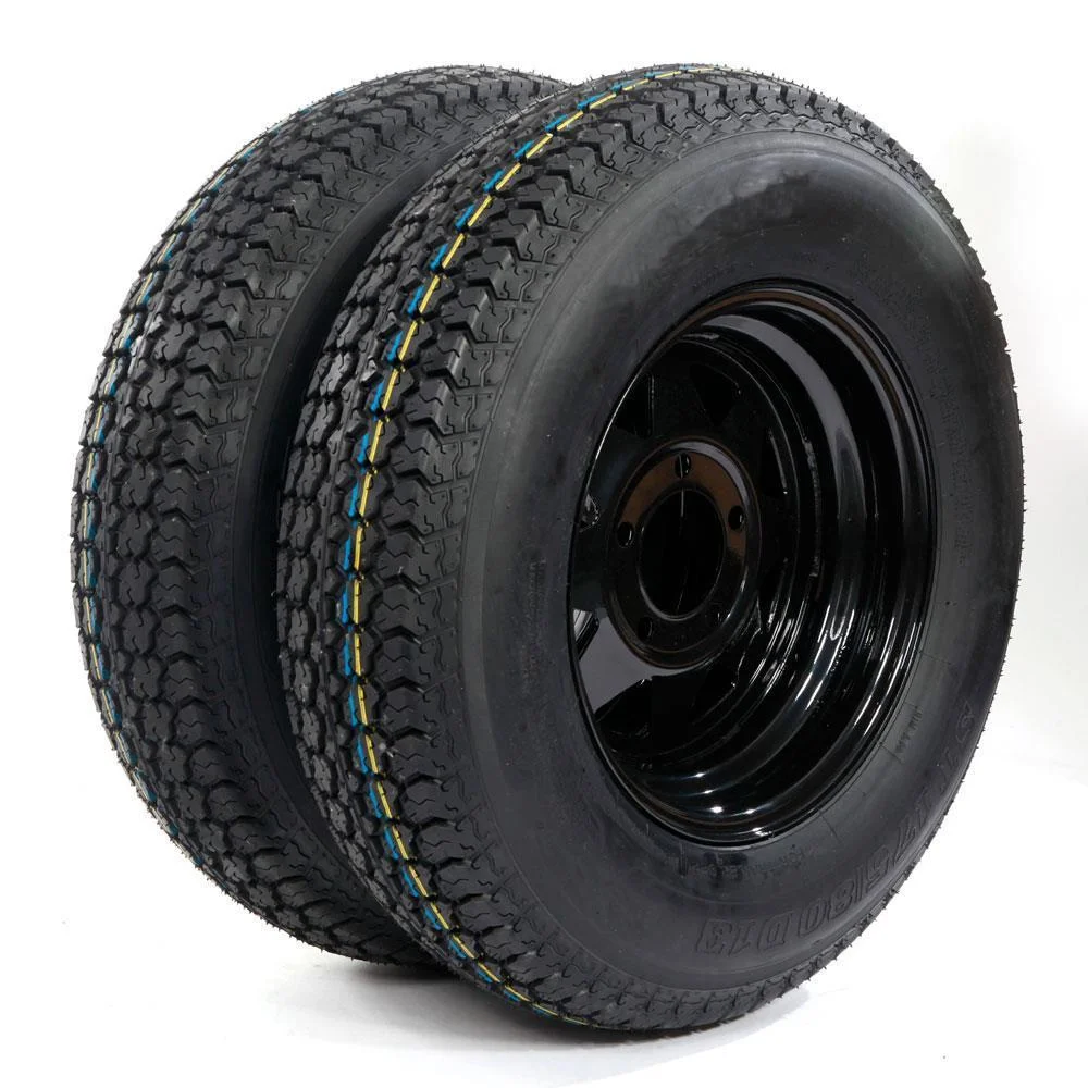 UBesGoo 2PCS Trailer Tires Rims ST175-80D-13 6PR H188 5 Lug/4.5