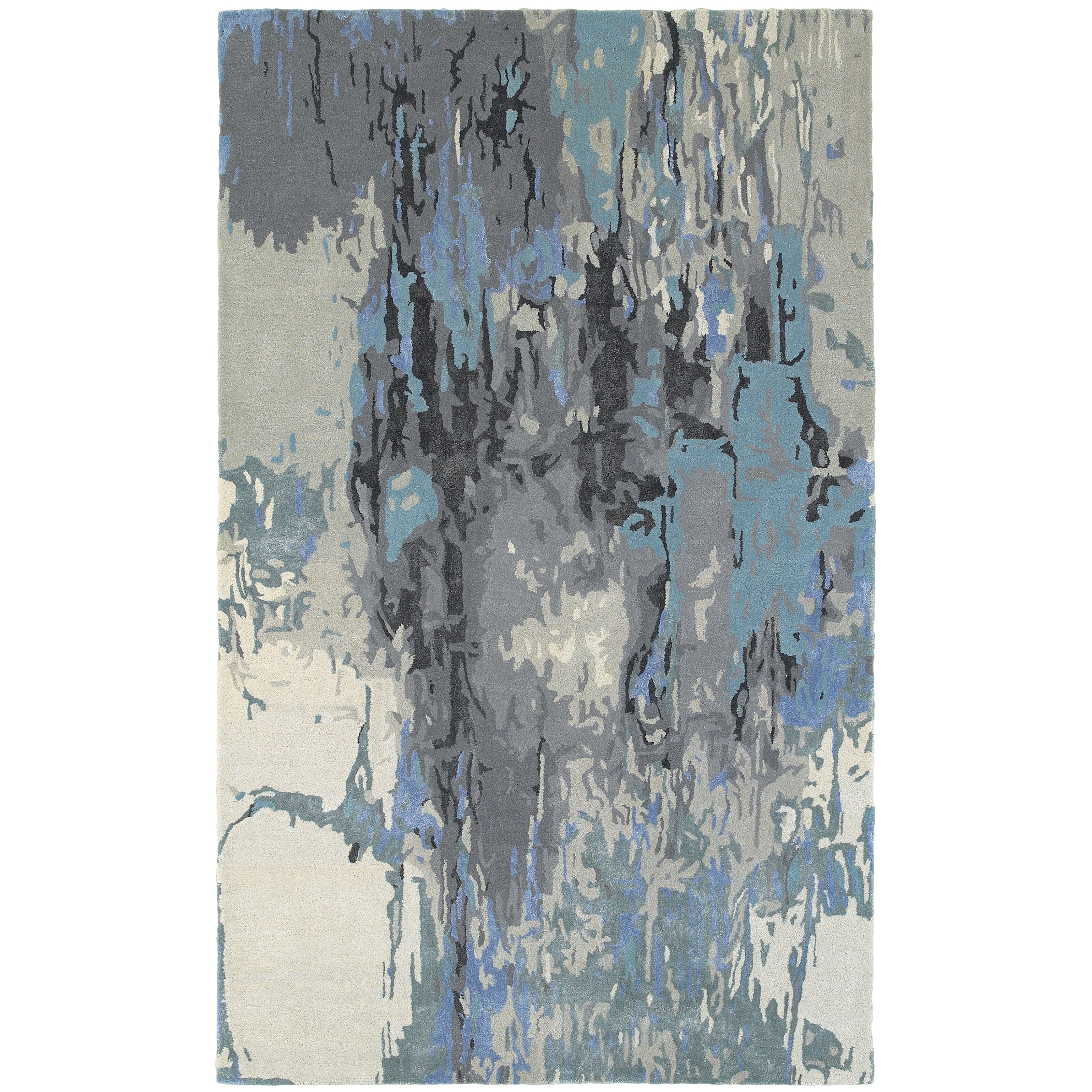 Style Haven  Rogue Glacial Abstract Area Rug 8' x 10' 8' x 10' Indoor Living Room, Bedroom, Dining Room