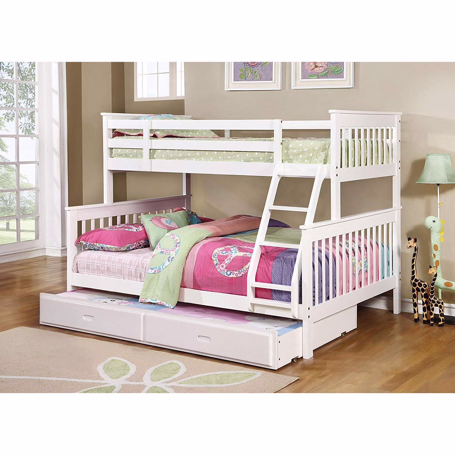Coaster Chapman Twin over Full Bunk Bed, White