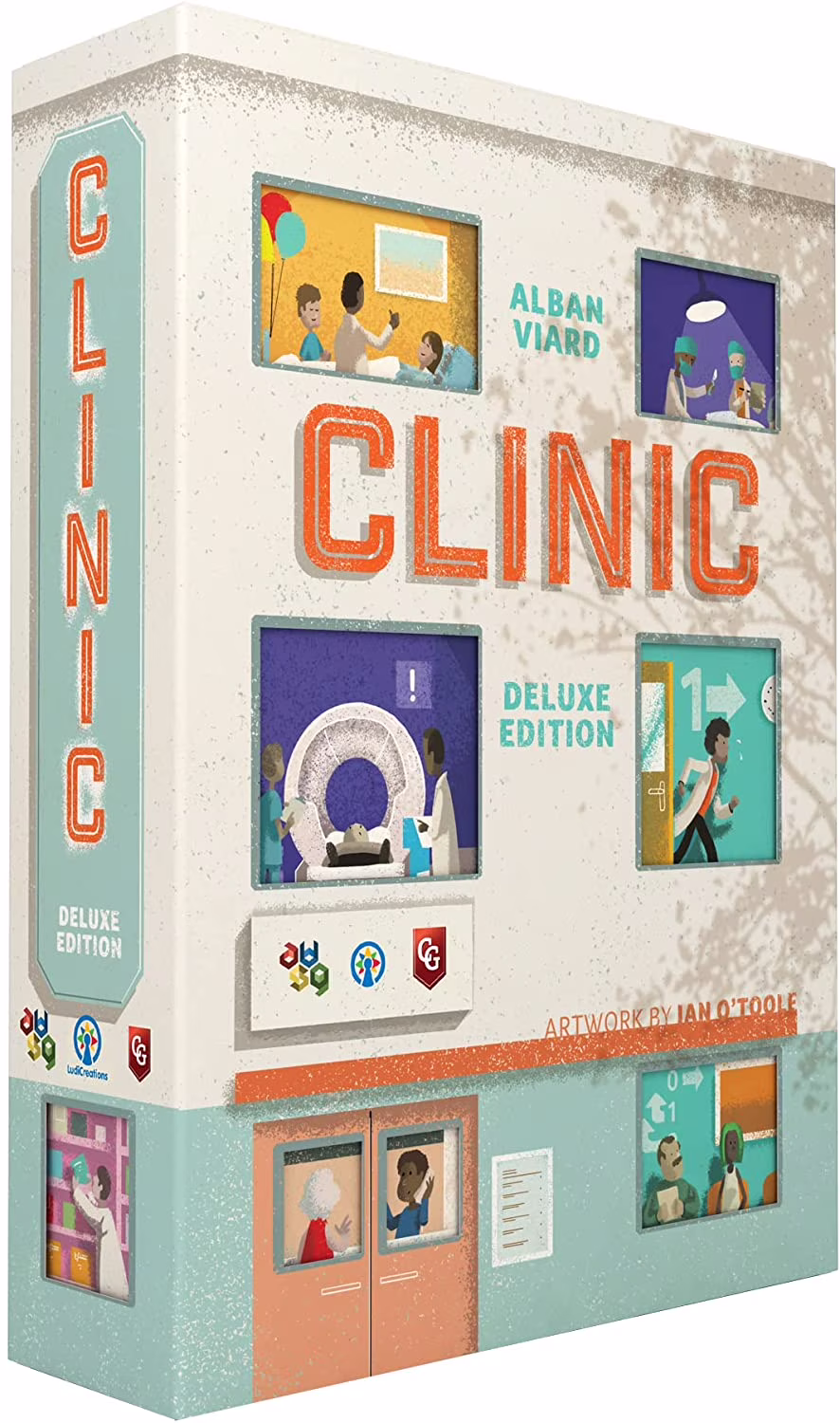 Capstone Games: Clinic Deluxe - Strategy Board Game, Tile Placement, 1-4 Players, Ages 12+, 60 - 150 Min Game Time