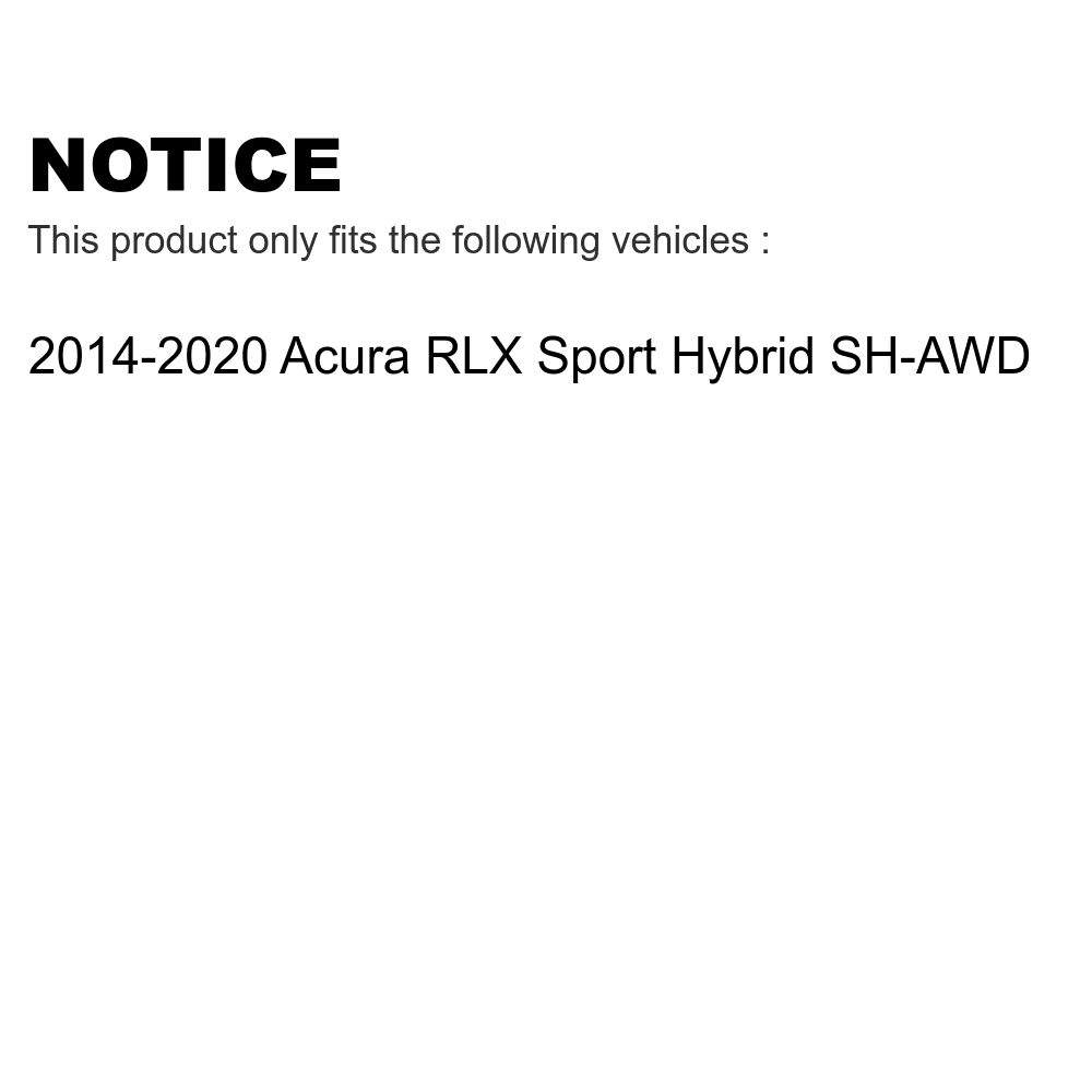 Positive Plus Front Rear Semi-Metallic Brake Pads Kit for Car 2014-2020 Acura RLX Sport Hybrid SH-AWD KPF-100151