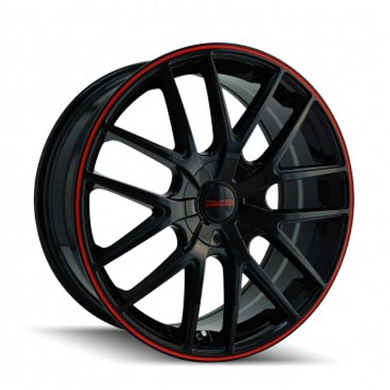 Touren  5-108- 5-114.3 PCD Tr60 Black & Red Ring Wheel