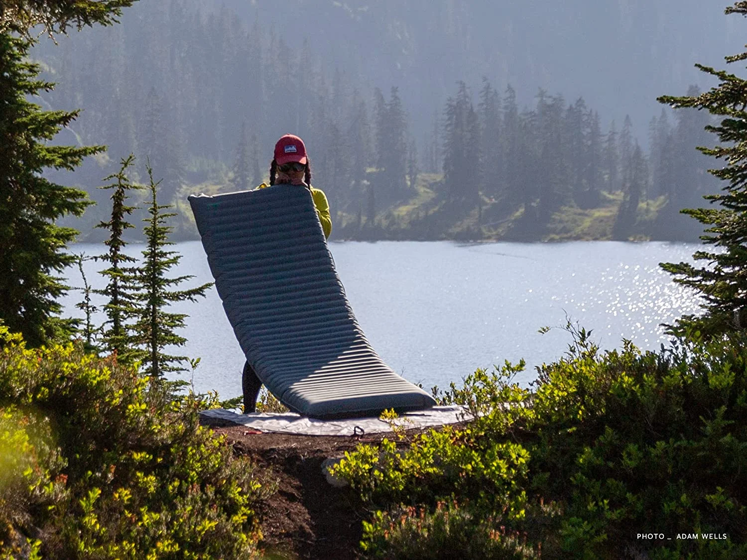 Topo Luxe Camping and Backpacking Sleeping Pad, Large - 25 x 77 Inches, Balsam