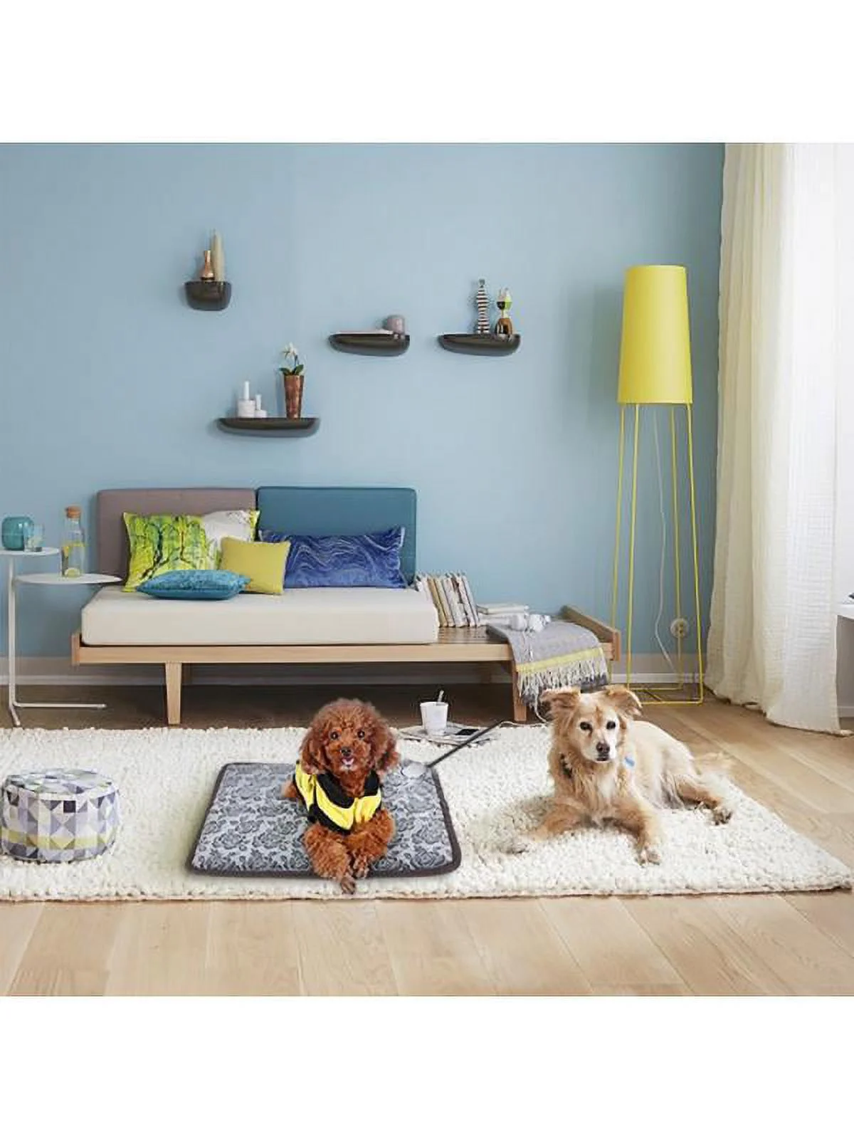 MarinaVida Pet Warm Heated Pad Puppy Dog Cats Large Electric Waterproof Bed Mat Heater Mats