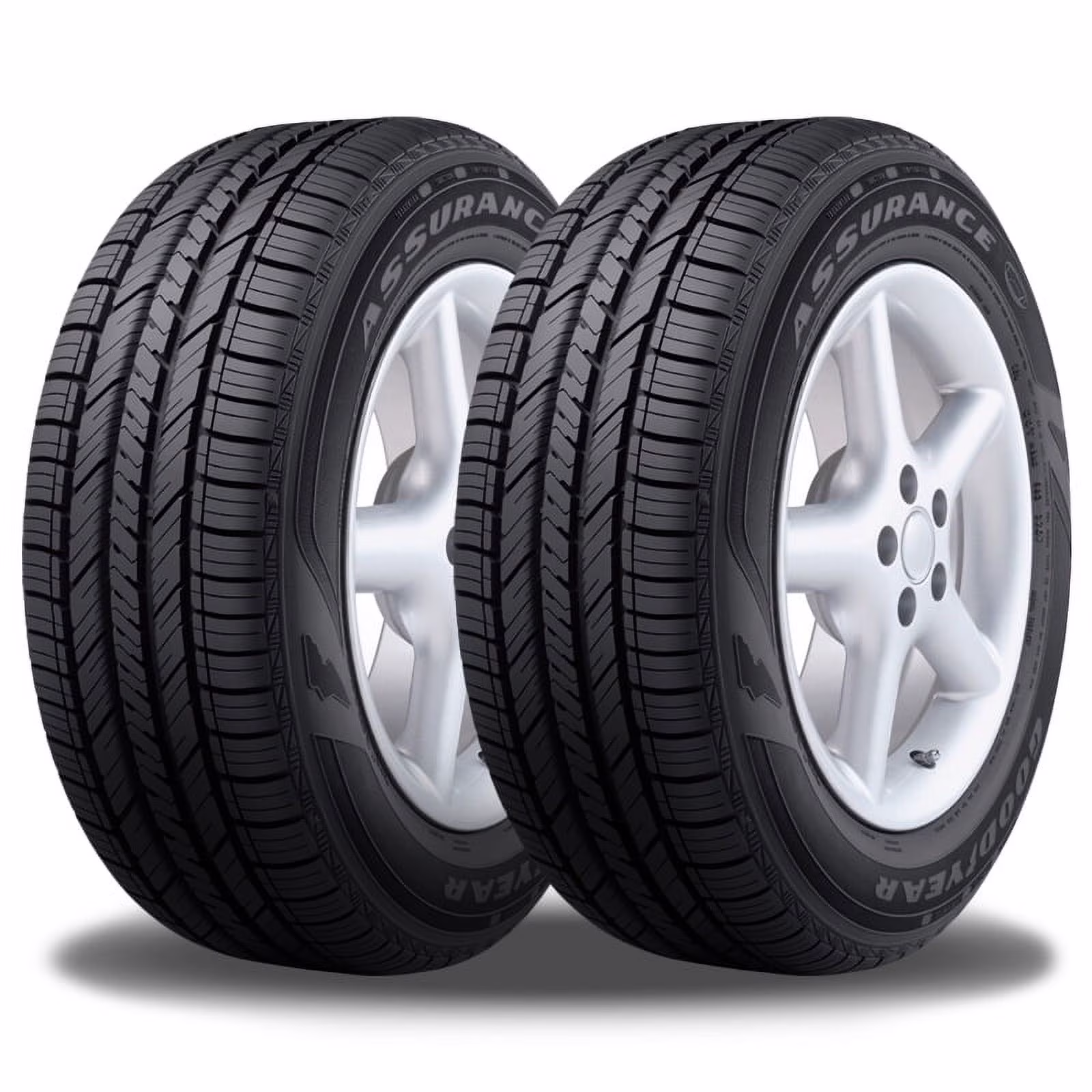 Pair of 2 Goodyear Assurance Fuel Max P175/65R15 84H All Season Fuel-Efficient A/S Tires 738609571 / 175/65/15 / 1756515 Fits: 2010-14 Mini Cooper Clubman, 2002-07 Mini Cooper Base