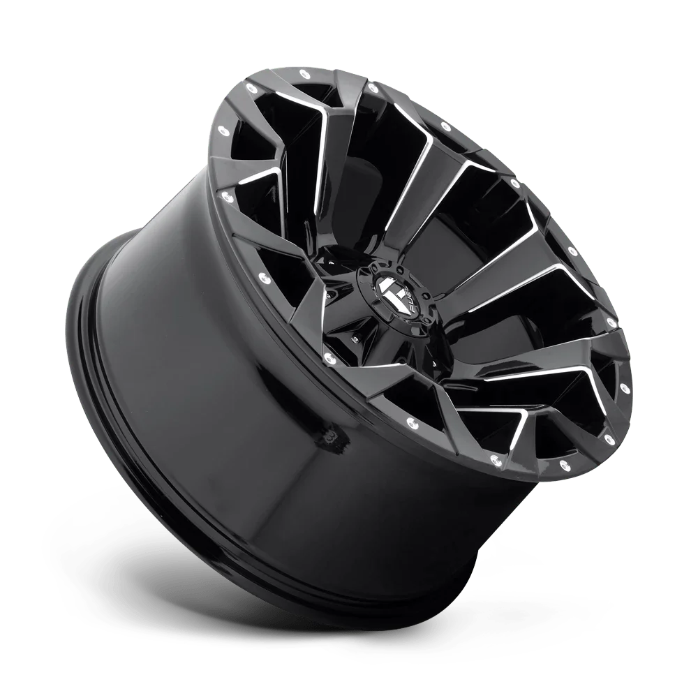 Fuel 1Pc D576 Assault 20X9 8X170 1Et 106.1Cb Gloss Black Milled Wheel