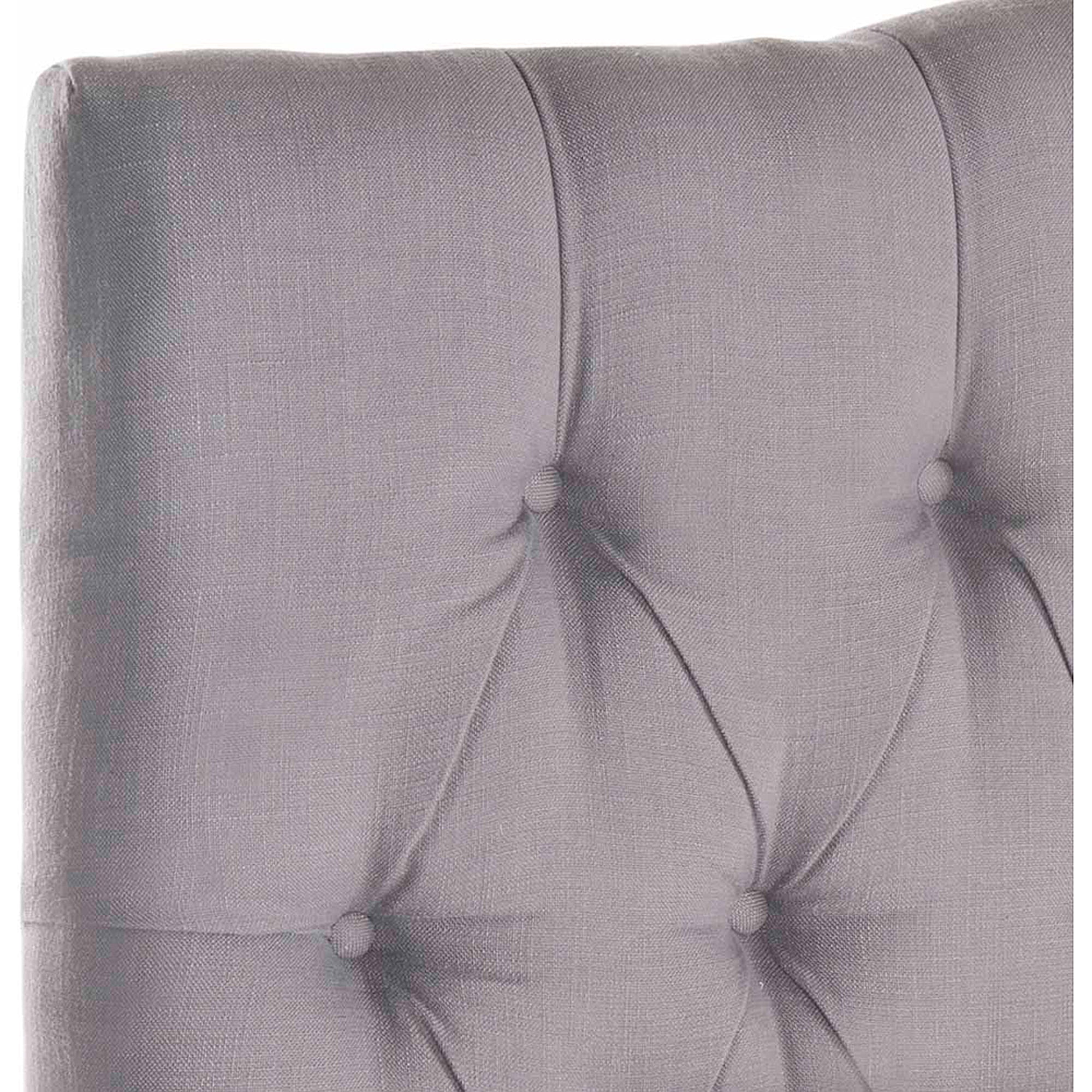 SAFAVIEH Axel Modern Glam Tufted Headboard, Full, Arctic Grey