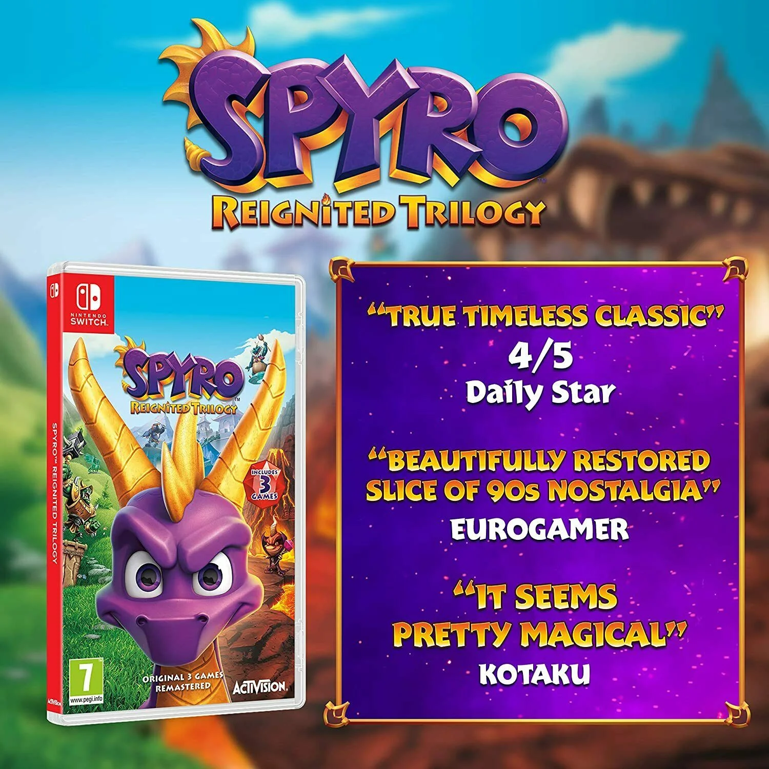 Spyro Reignited Trilogy Nintendo Switch Brand New Factory Sealed