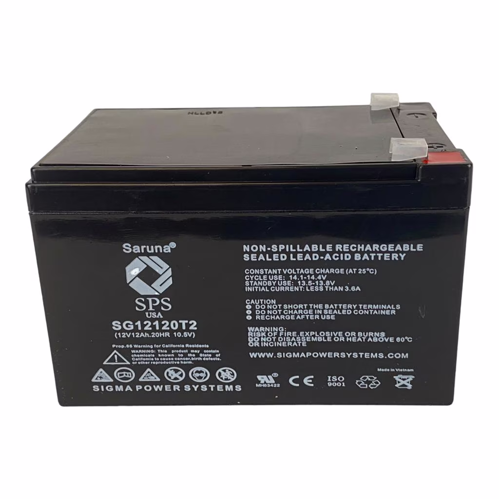 SPS Brand 12V 12Ah Replacement Battery (SG12120T2) for B&B EB12-12 (1 Pack)