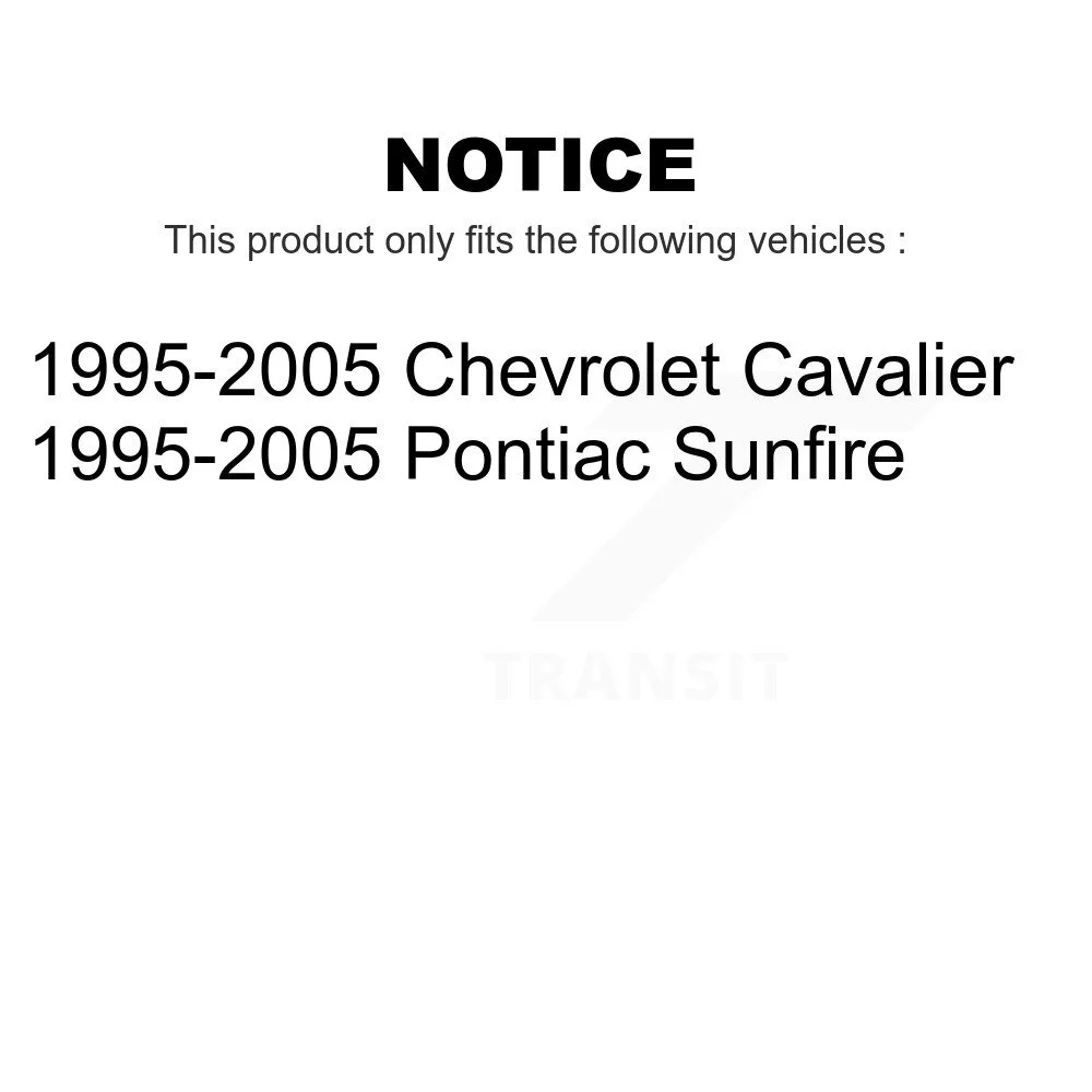 Transit Auto - Front Hub Bearing Assembly And Link Kit For 1995-2005 Chevrolet Cavalier Pontiac Sunfire K77-100222