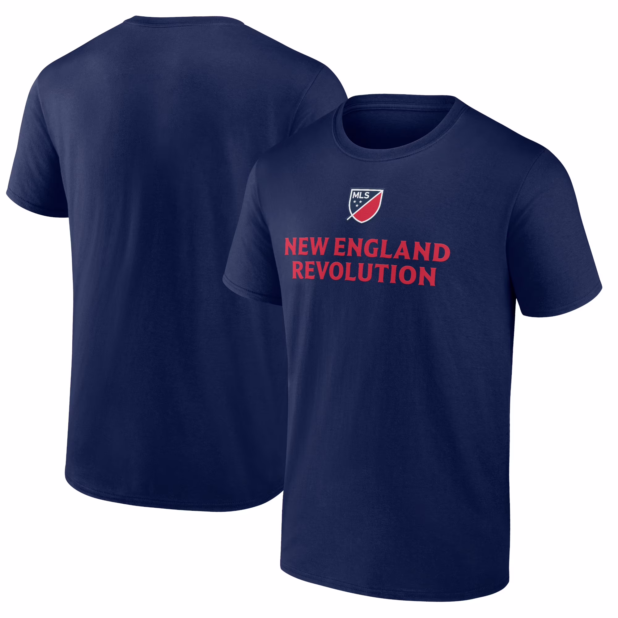 Men's Fanatics Branded Navy New England Revolution Shielded Logo T-Shirt