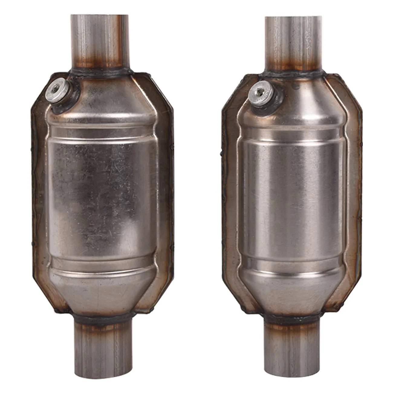 OE # 53005 Front Rear Left Right 2.25inches Universal High Flow Performance Stainless Catalytic Converter 2PCS