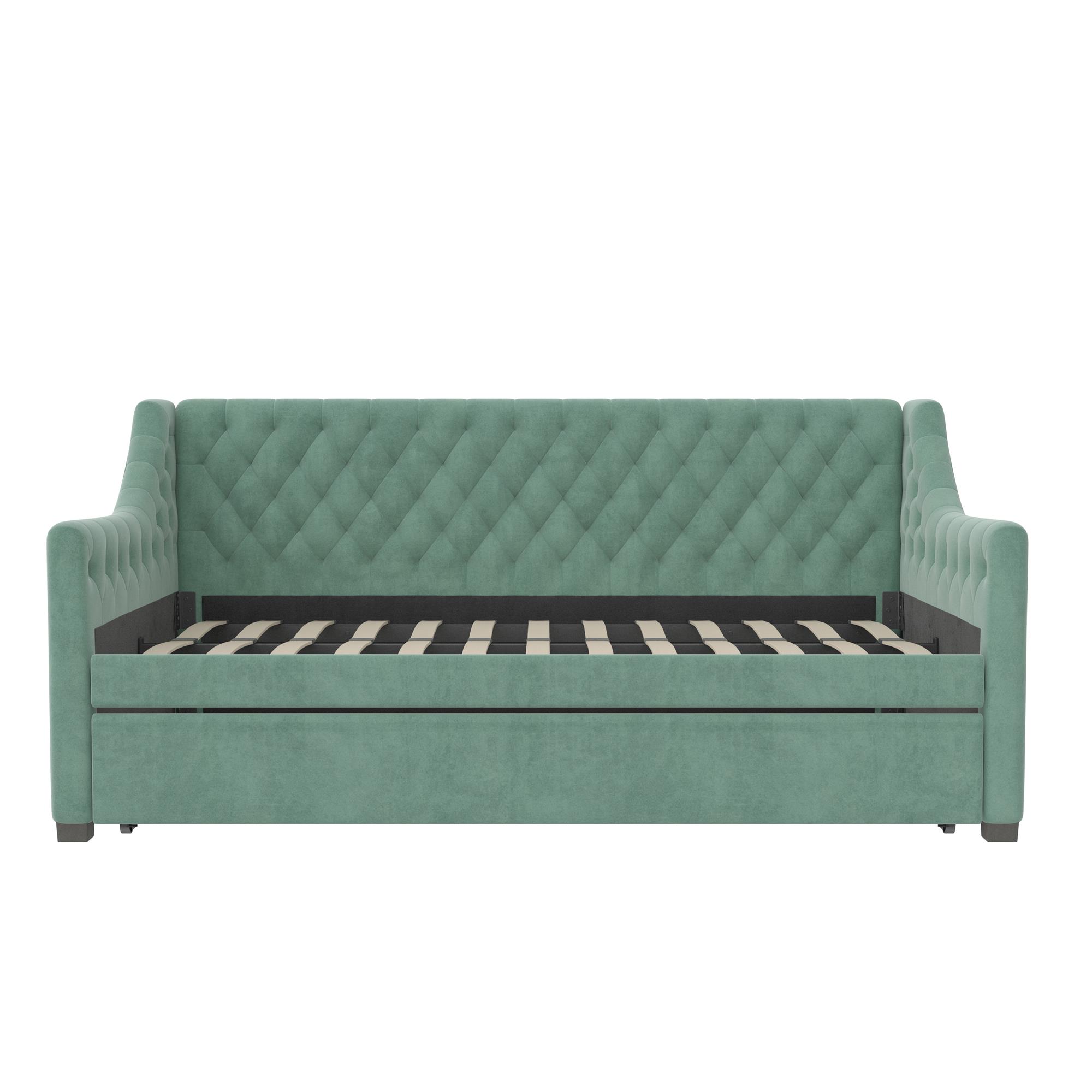 Little Seeds Monarch Hill Ambrosia Twin Daybed and Trundle, Teal Velvet