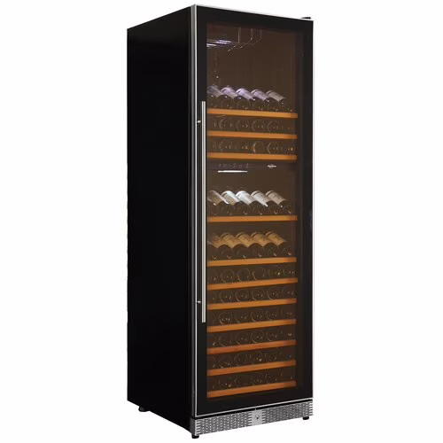 Koolatron 121 Bottle Dual Zone Electric Wine Cooler Black with Digital Temperature Controls