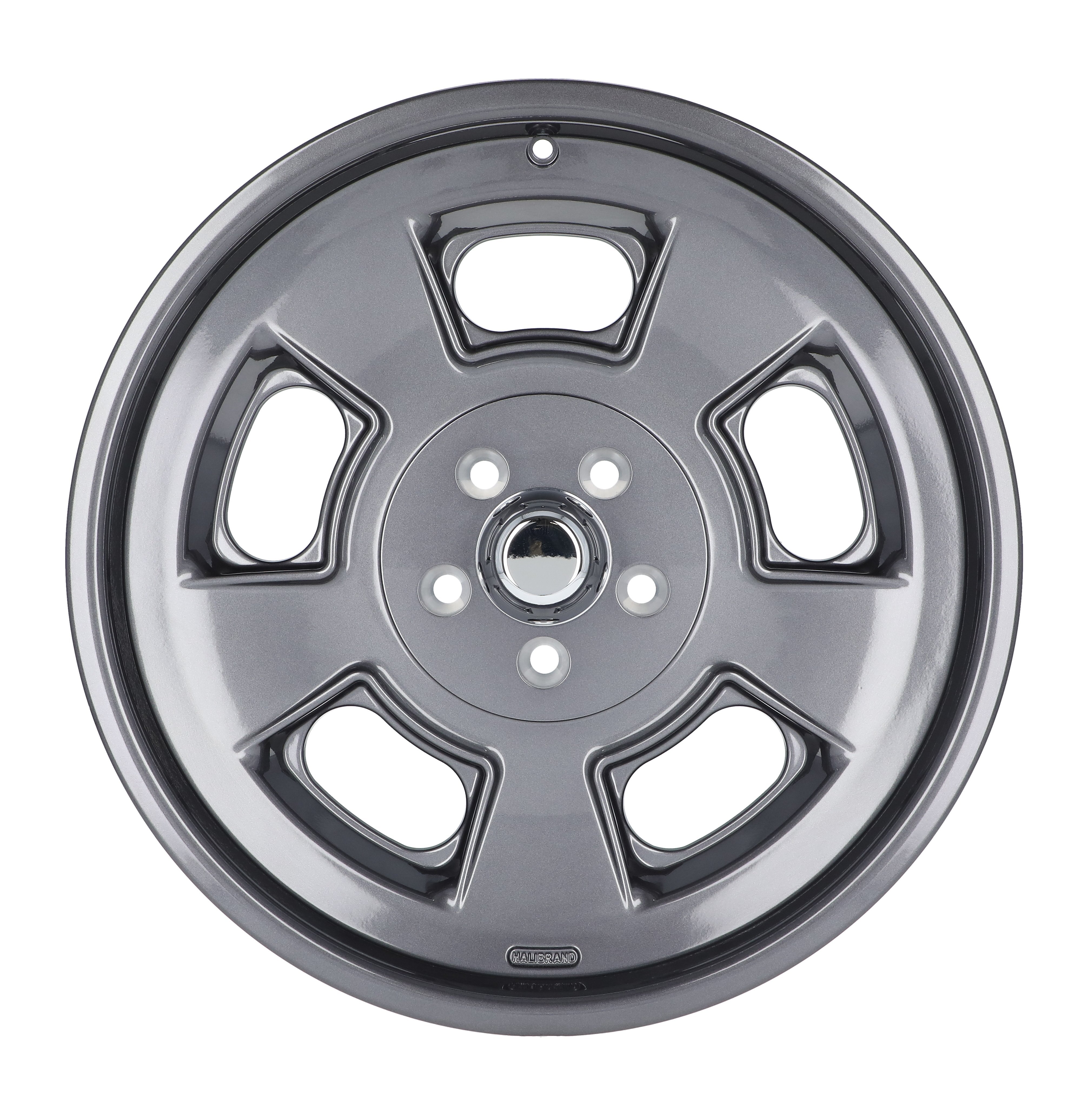 Halibrand HB001-043 Sprint Wheel 20x8.5 - 5x5 5.25 bs - Gloss Anthracite - Front with Stock Track Width