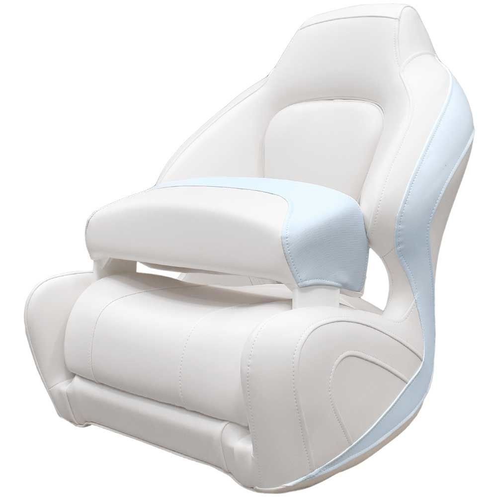 Chaparral Boat Helm Seat 31.00739 | 224 SSI Bolster White Ice Blue