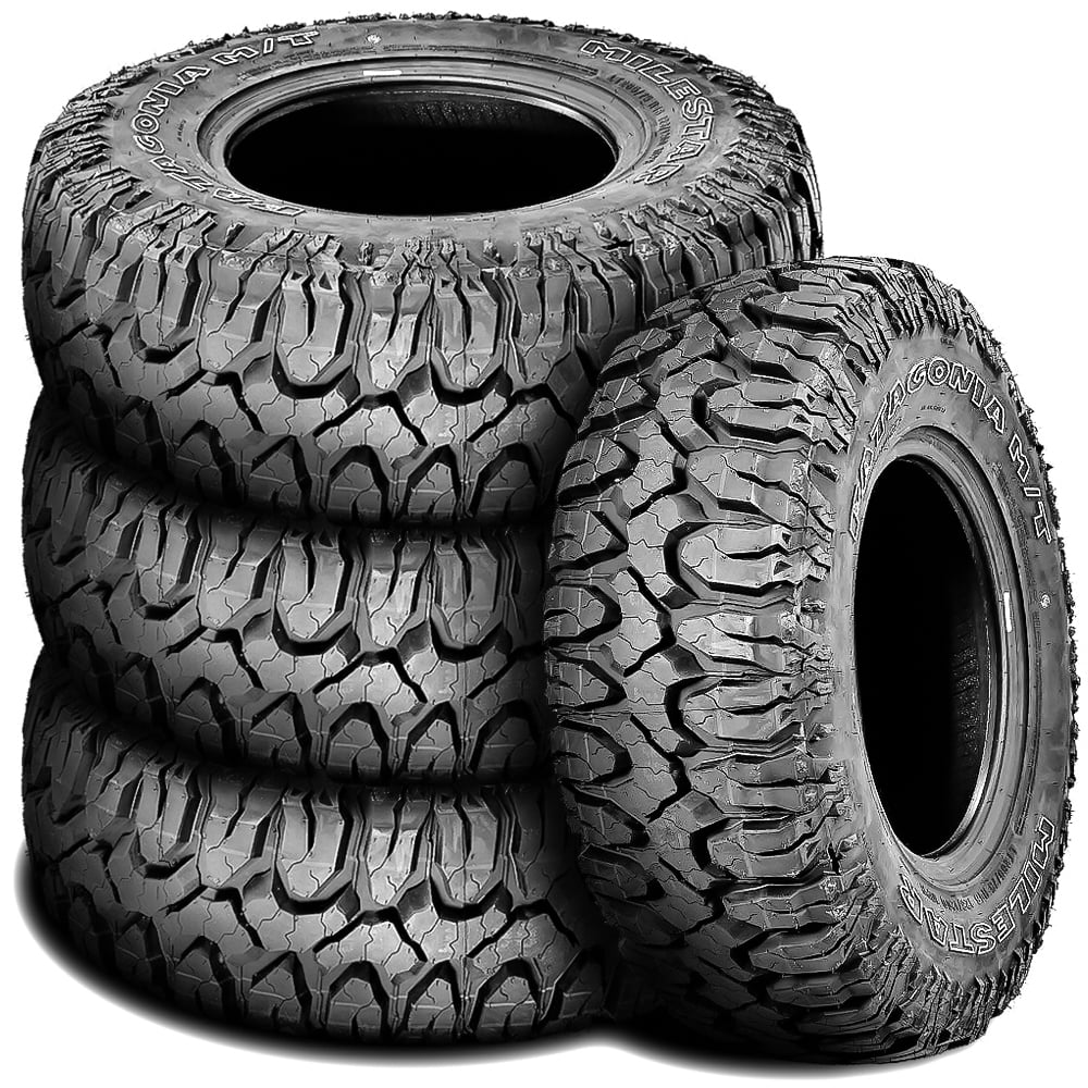 Set of 4 (FOUR) Milestar Patagonia M/T LT 305/55R20 Load F 12 Ply MT Mud Tires