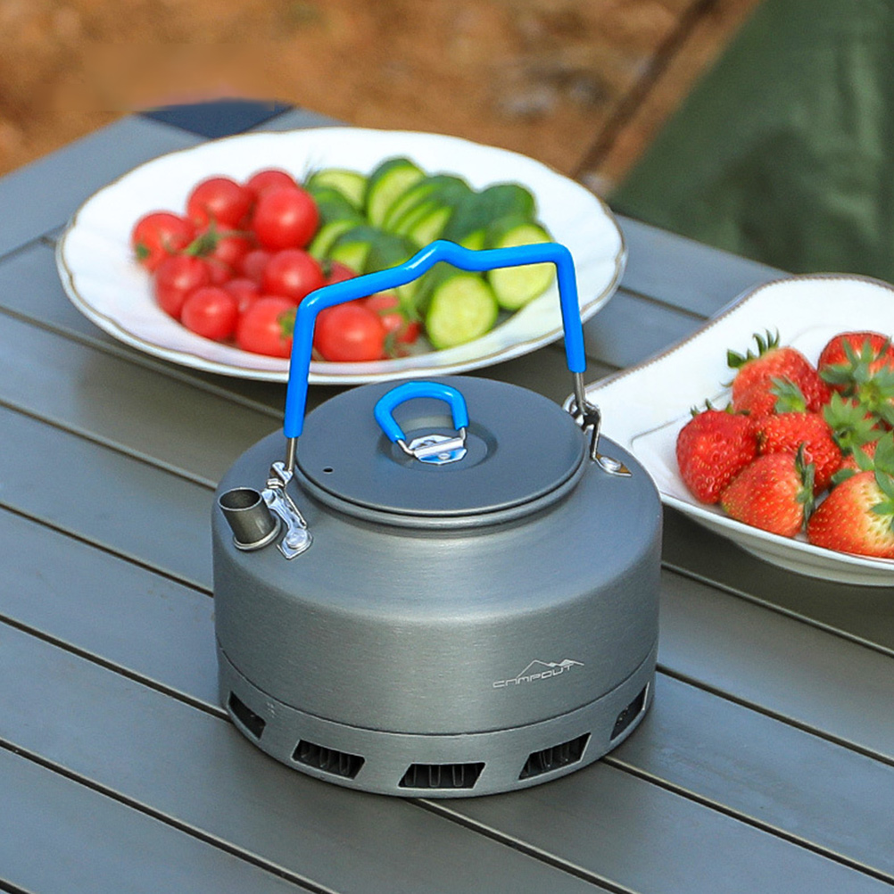Compact Camping Kettle Aluminum Teapot 1L