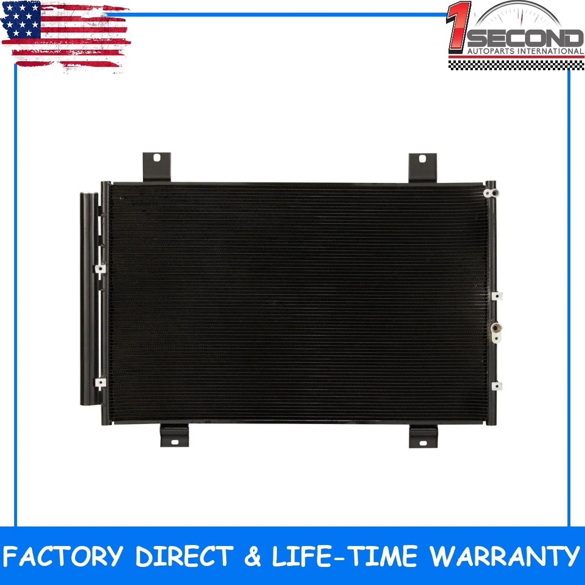 1second Condenser Compatible with Toyota Highlander 2011-2013 12 13 Hybrid/Gas 2.7/3.5L 3974