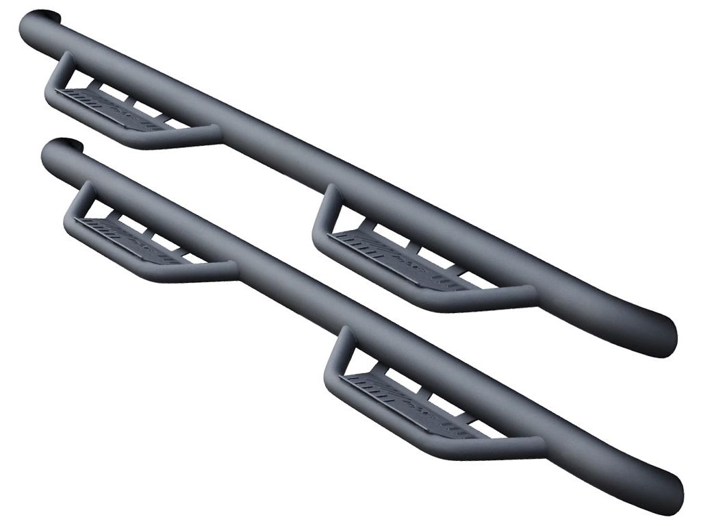 N-Fab by RealTruck Podium Lg Steps | Textured Black, Wheel-To-Wheel | Hpd1573Qc-Tx | Compatible with 2015.5-2018 Dodge Ram 1500 (Classic Model Only) Quad Cab All Beds, SRW Gas