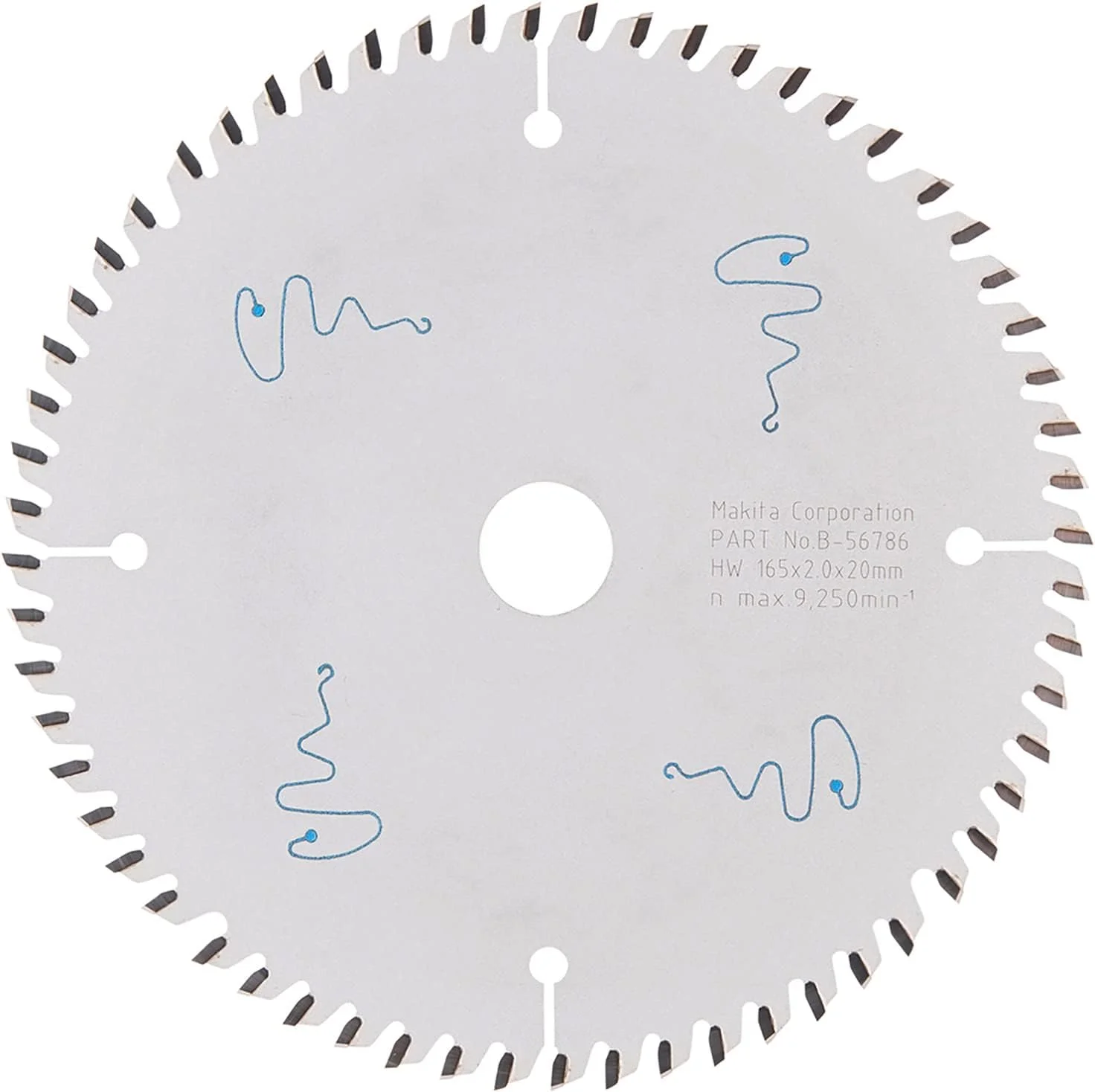 Makita-A-99982 6-1/2in. 60T (ATB) Carbide-Tipped Cordless Plunge Saw Blade