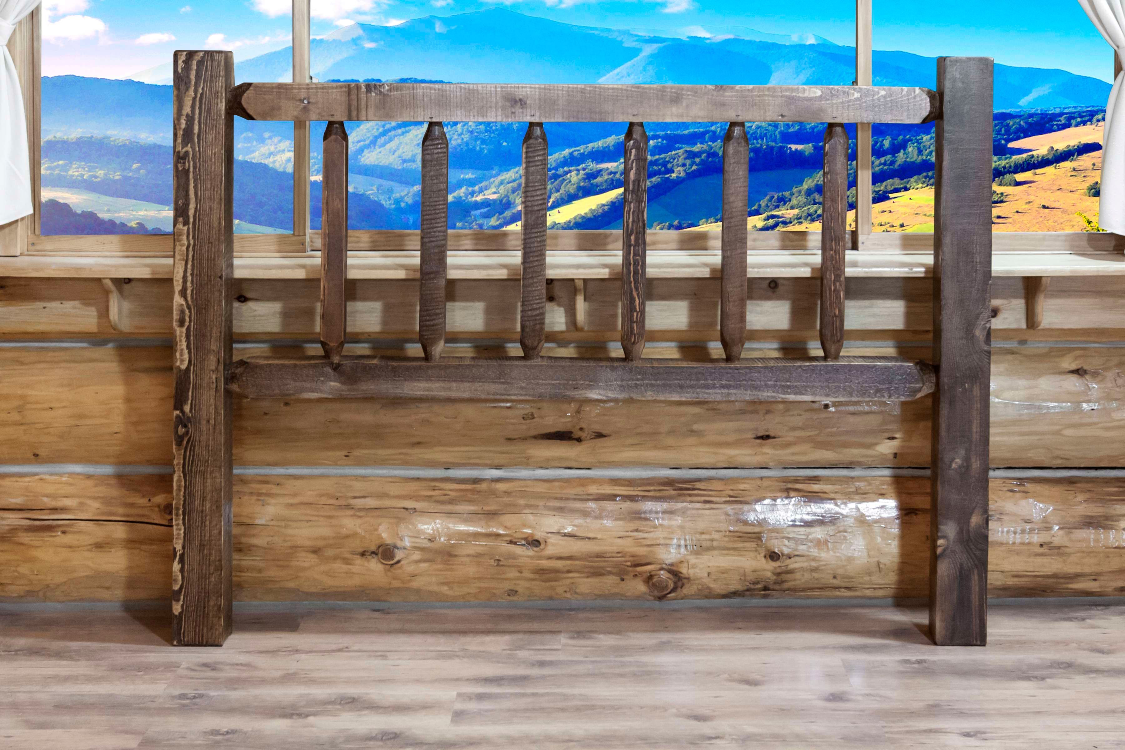 Homestead Collection California King Headboard, Stain & Clear Lacquer Finish