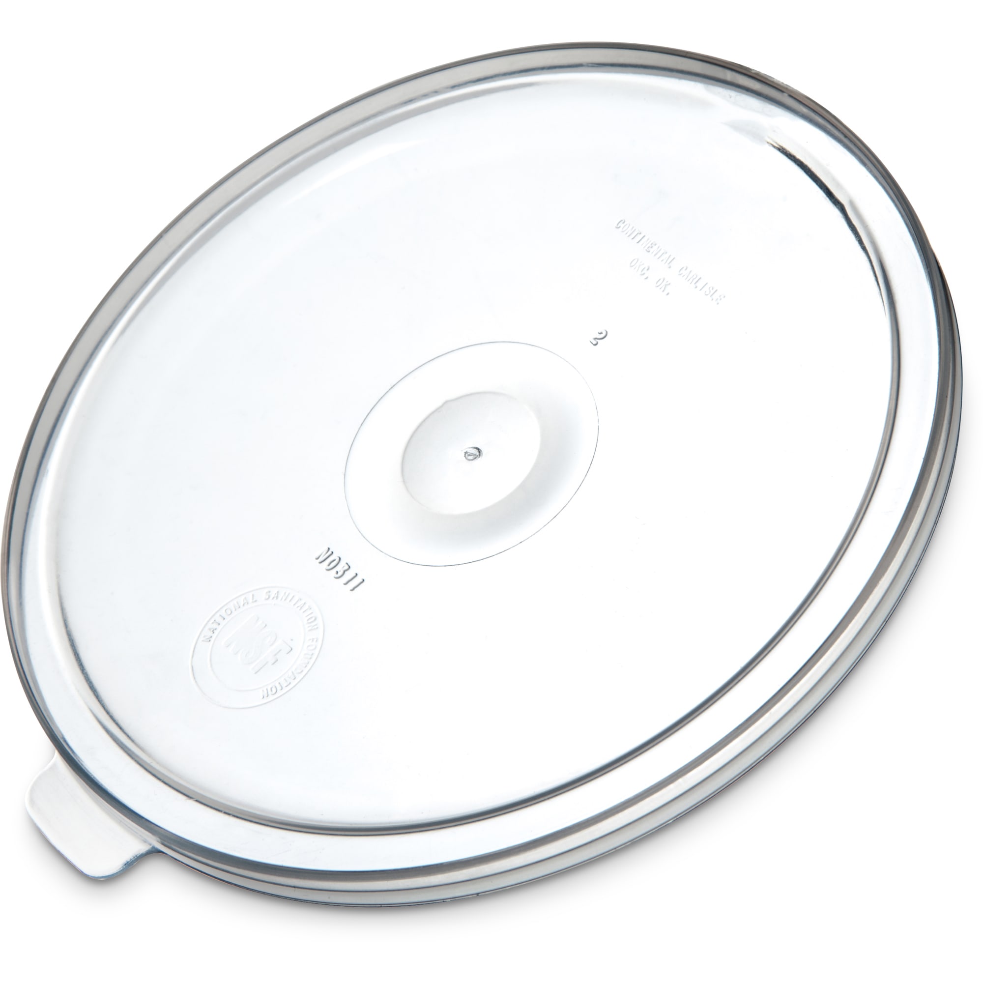 Carlisle 31130 Clear Lid for 0.6/1.2 Qt. Classic Crocks - Dozen