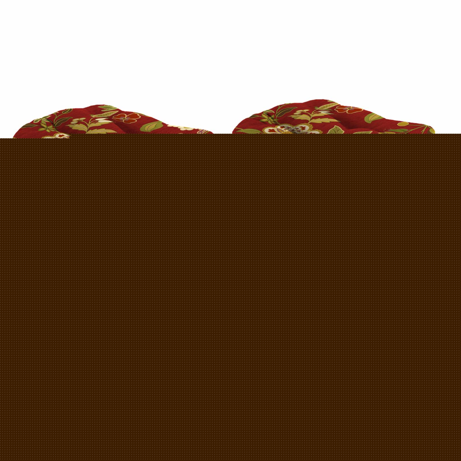 Jordan Manufacturing 3-Piece Tufted Outdoor Cushion Set with 1 Wicker Bench Cushion and 2 Wicker Seat Cushions