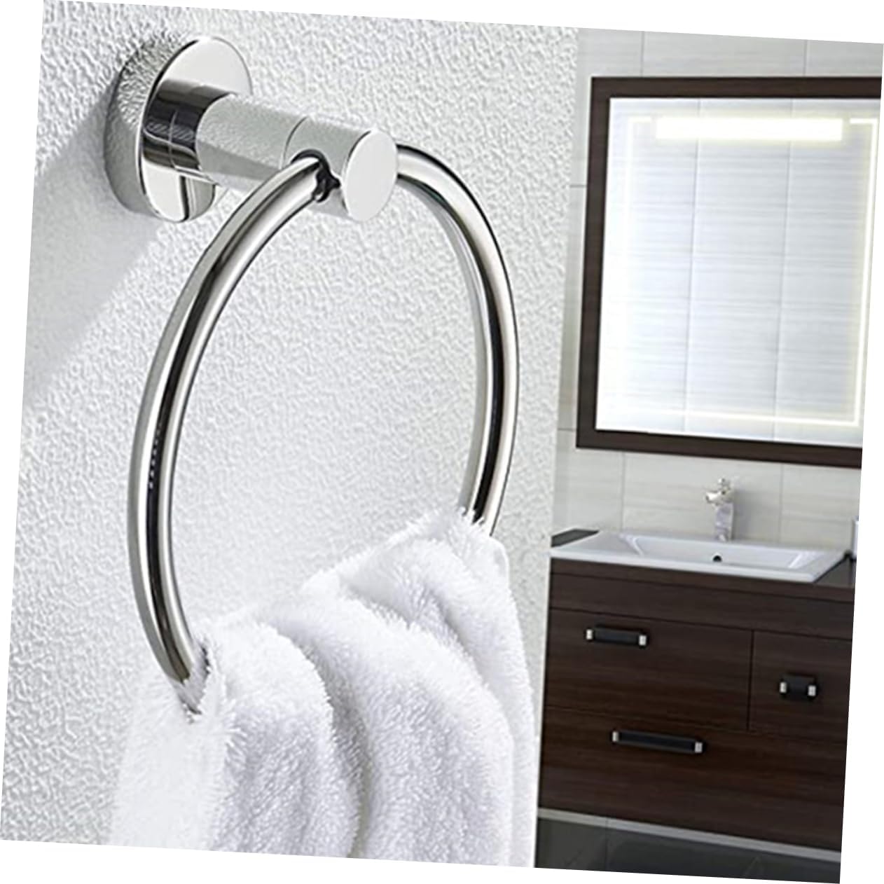 3pcs Towel Ring Set Towel Bar Batroom Towel Brass Fittings Household Towel Rod Bathroom Shelf