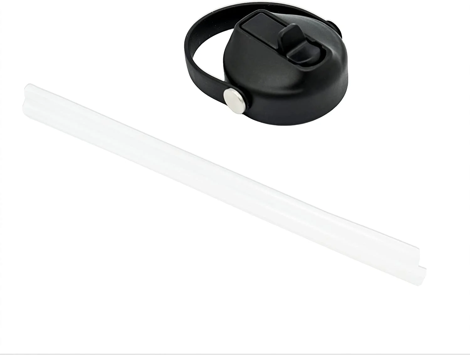 Vacuum Insulated Bottle with 3 Lids - Stainless Steel Thermally Insulated Flask - by Polerce (18 fl oz, White)