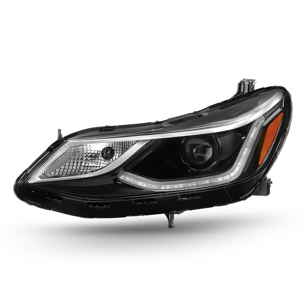 AKKON - Headlamps For 2016 2017 2018 2019 Chevy Cruze Model w/ LED DRL Halogen Projector Headlights Left Driver Side