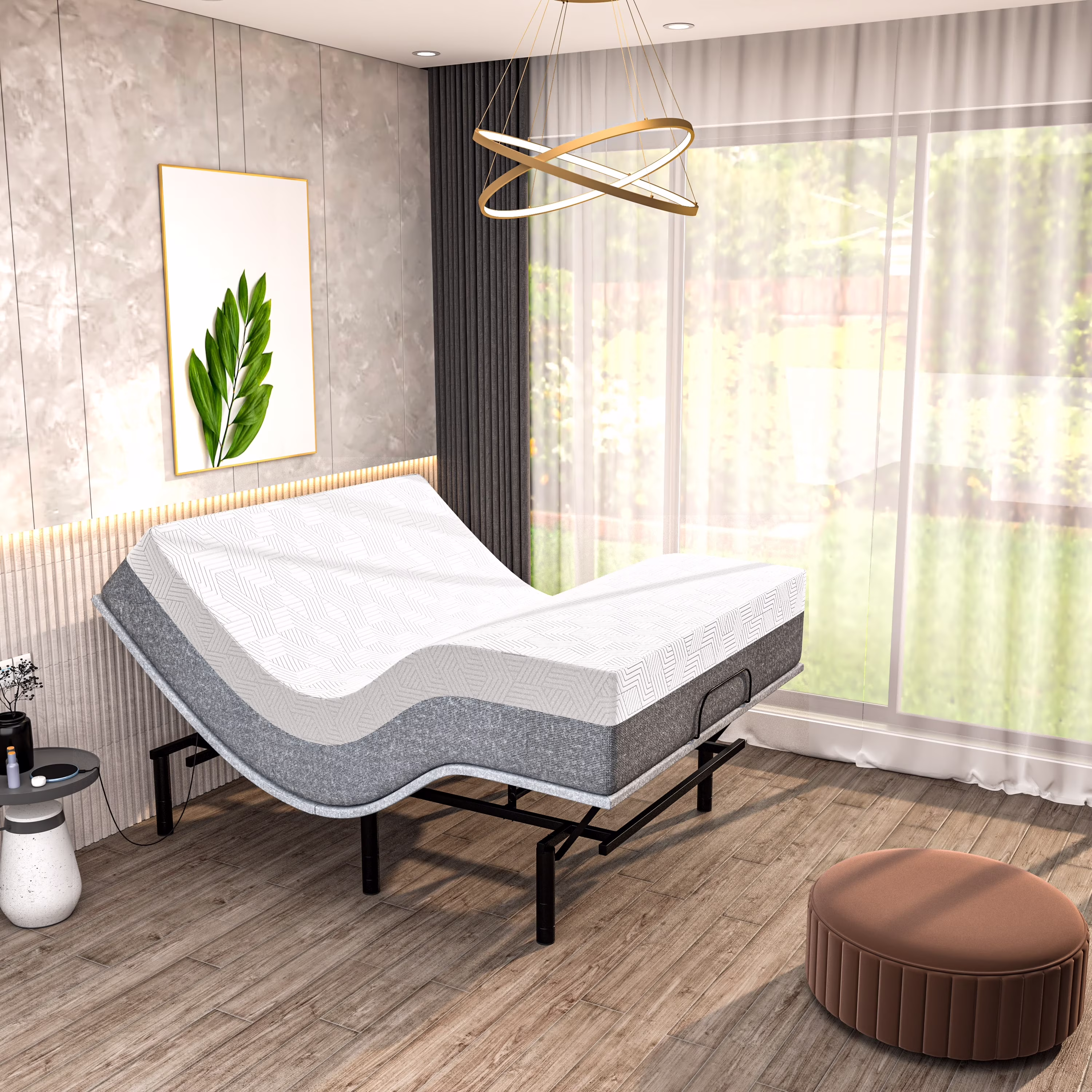 Renanim Serenityflex Adjustable Bed Frame with 14